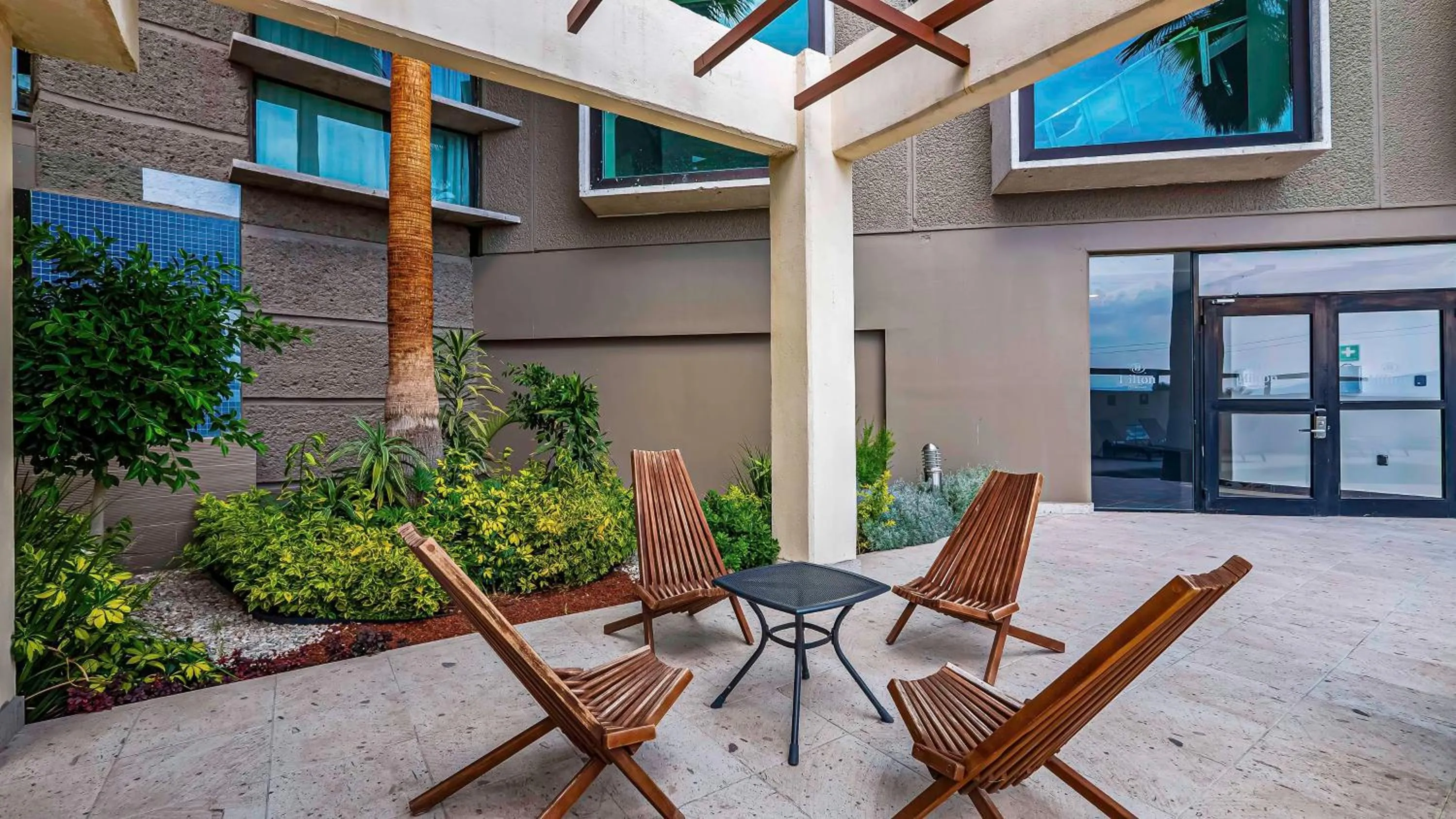 Patio in Hilton Queretaro