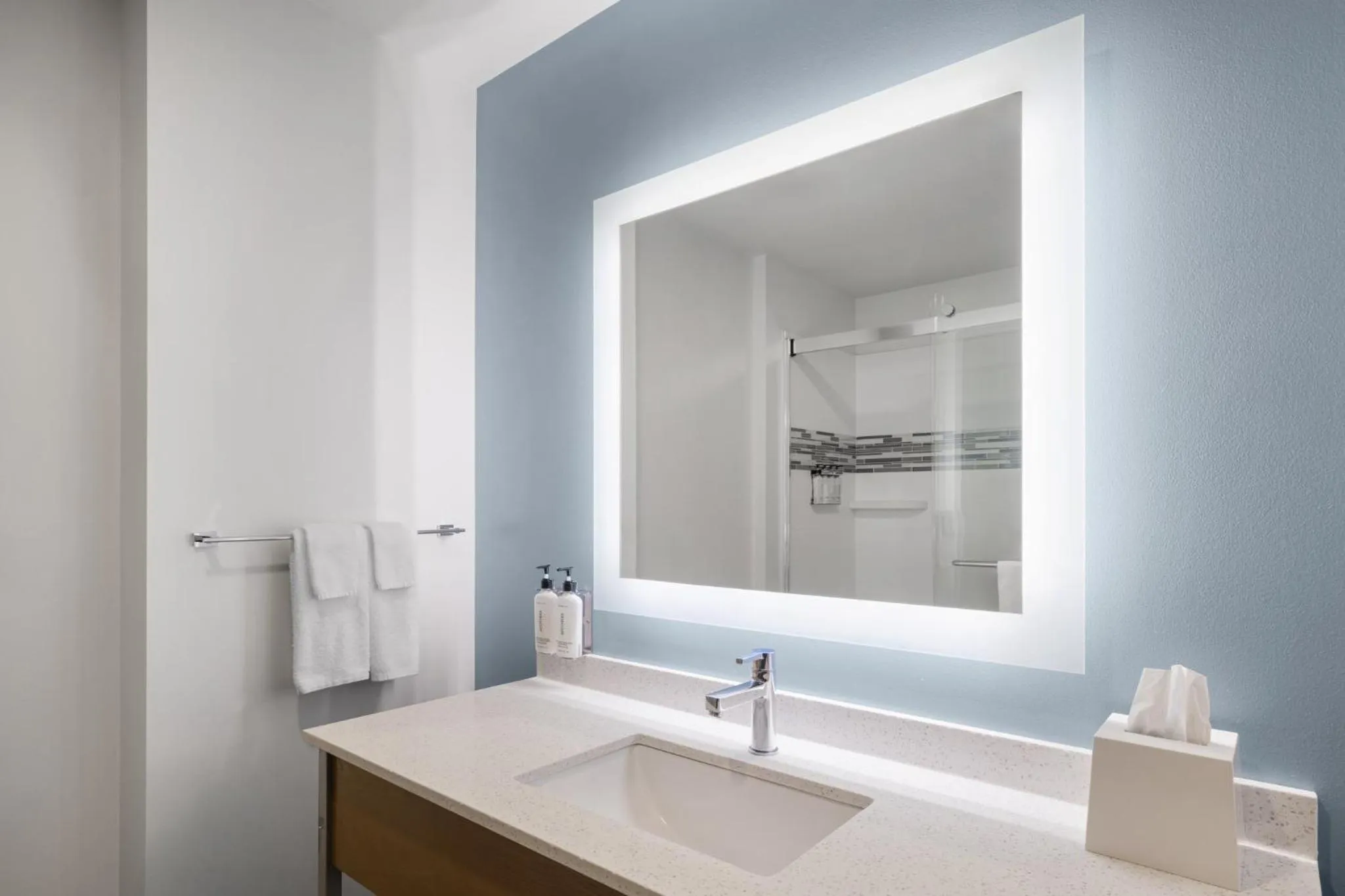 Bathroom in EVEN Hotel Pittsburgh Downtown by IHG