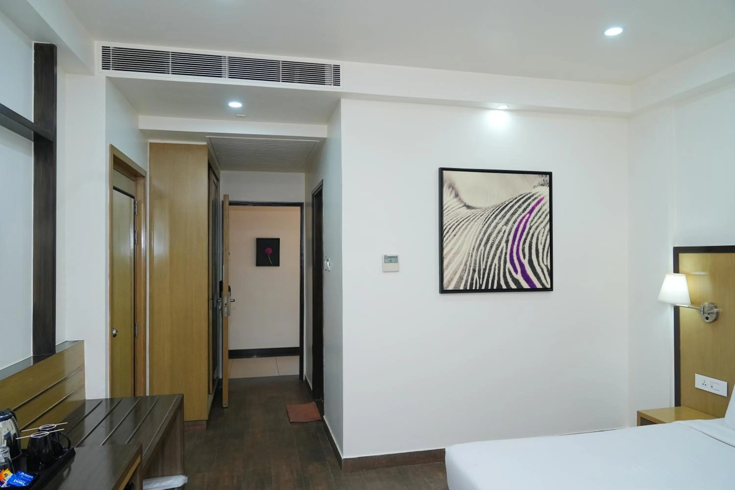 air conditioner, Bed in Purple Cloud Hotel