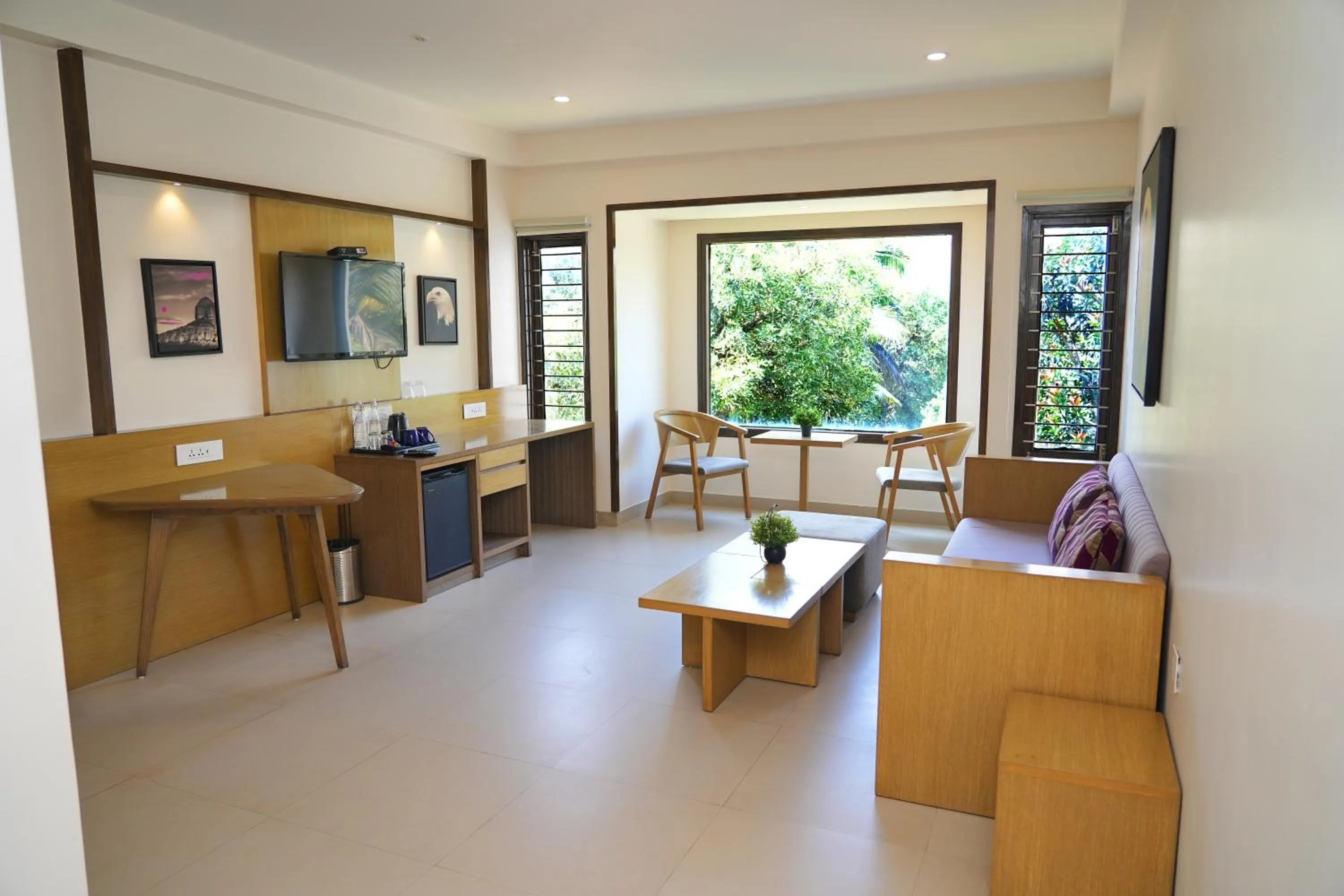 Living room in Purple Cloud Hotel