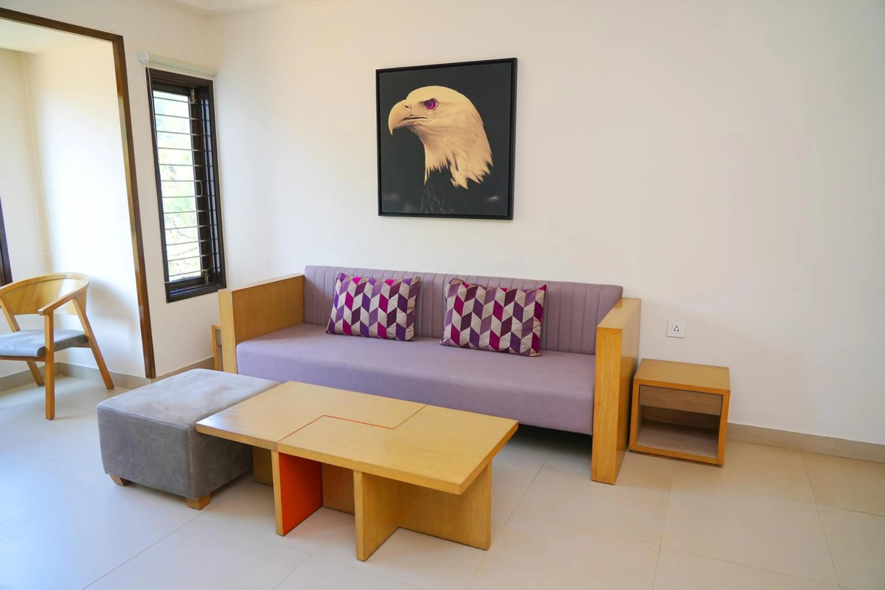 Living room in Purple Cloud Hotel