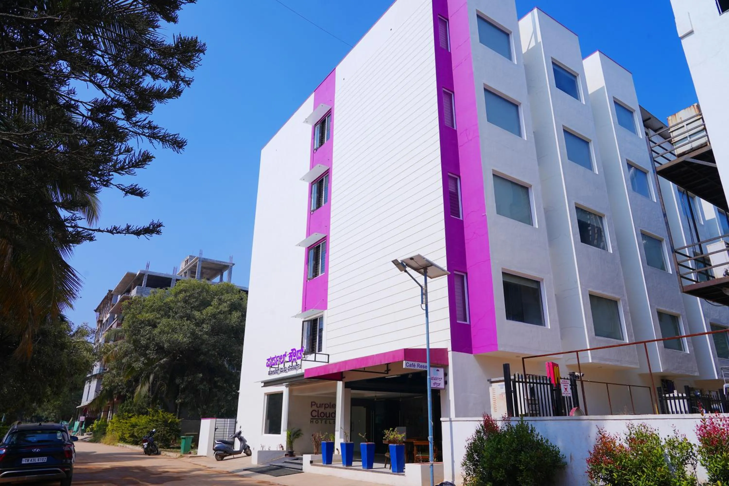 Property building in Purple Cloud Hotel