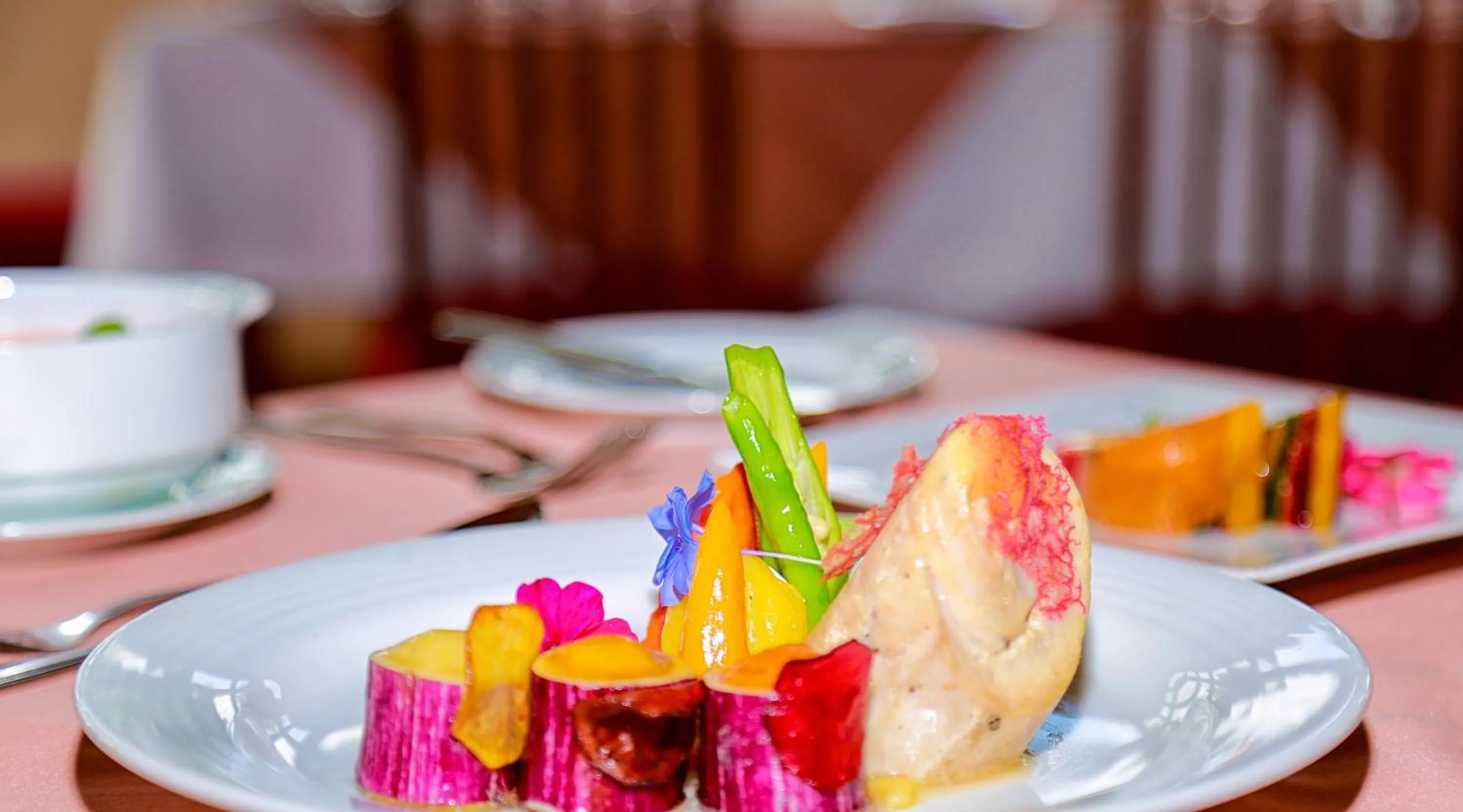 Food close-up in Oak Ray Serene Garden Hotel