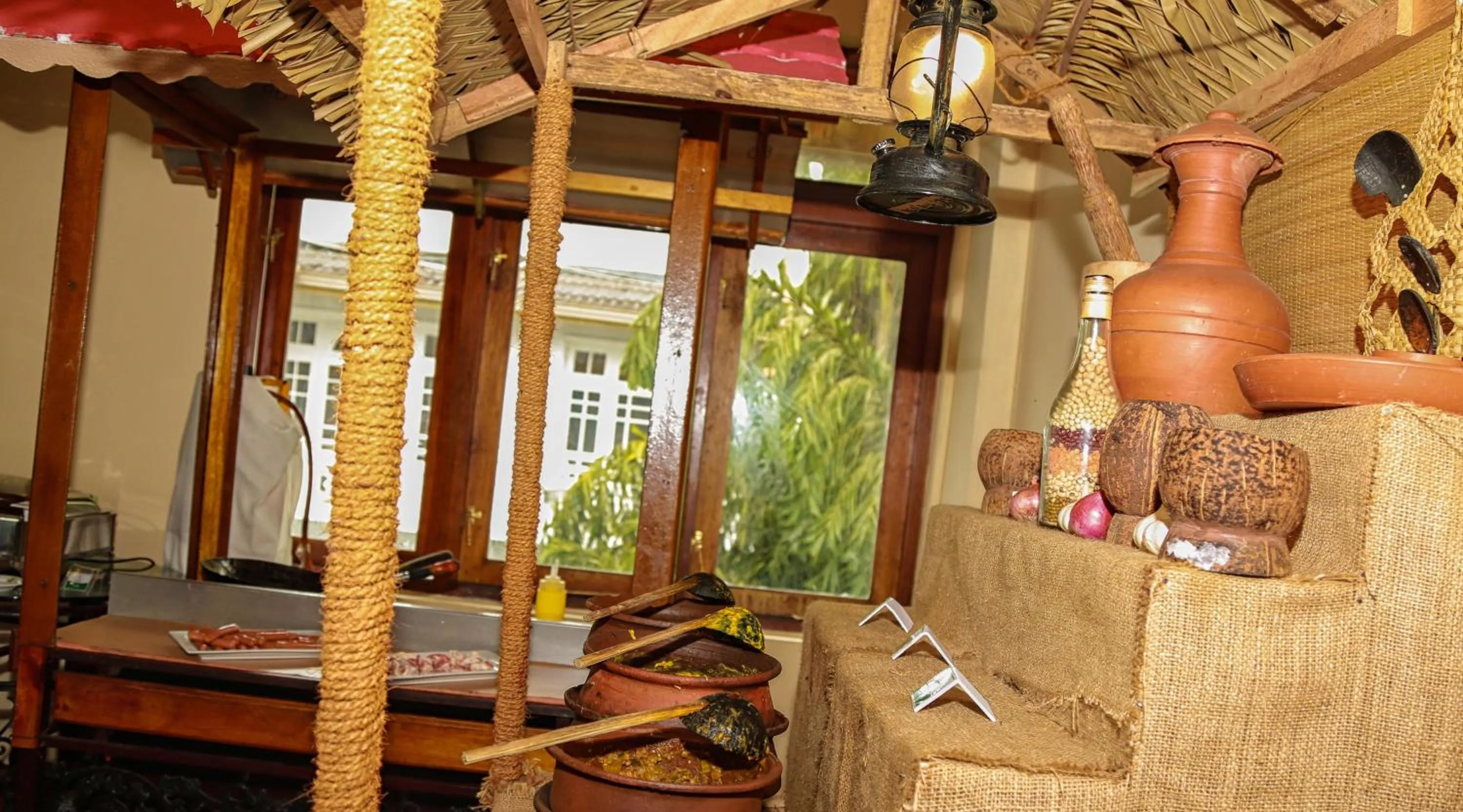 Asian breakfast in Oak Ray Serene Garden Hotel