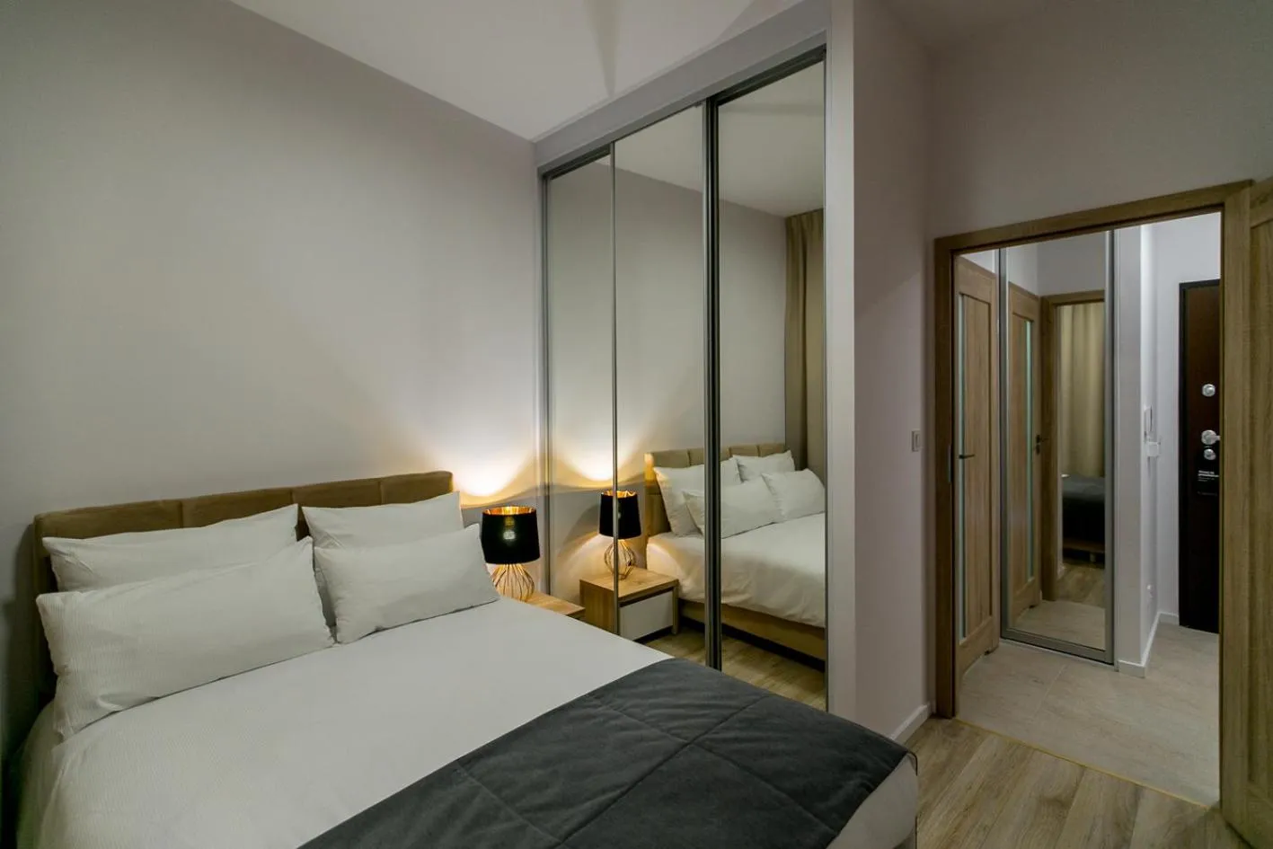 Bedroom, Bed in Varsovia Apartamenty Kasprzaka