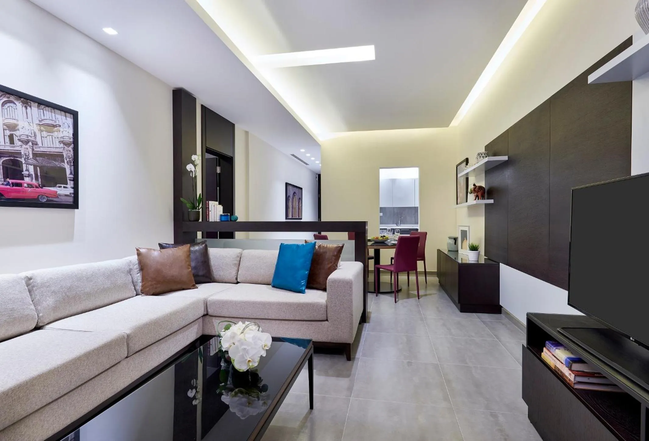 Living room in Staybridge Suites - Doha Lusail by IHG
