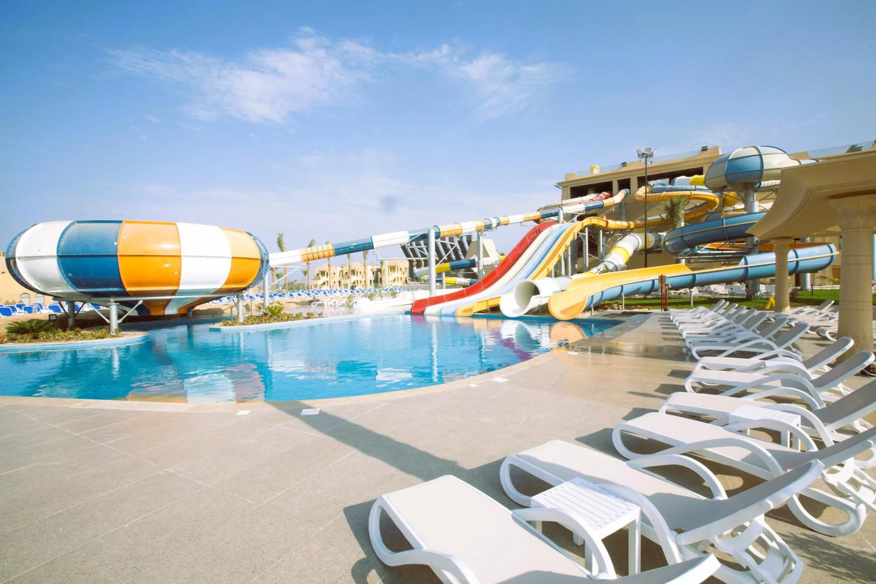 Aqua park in Stella Beach Resort & Spa, Makadi Bay