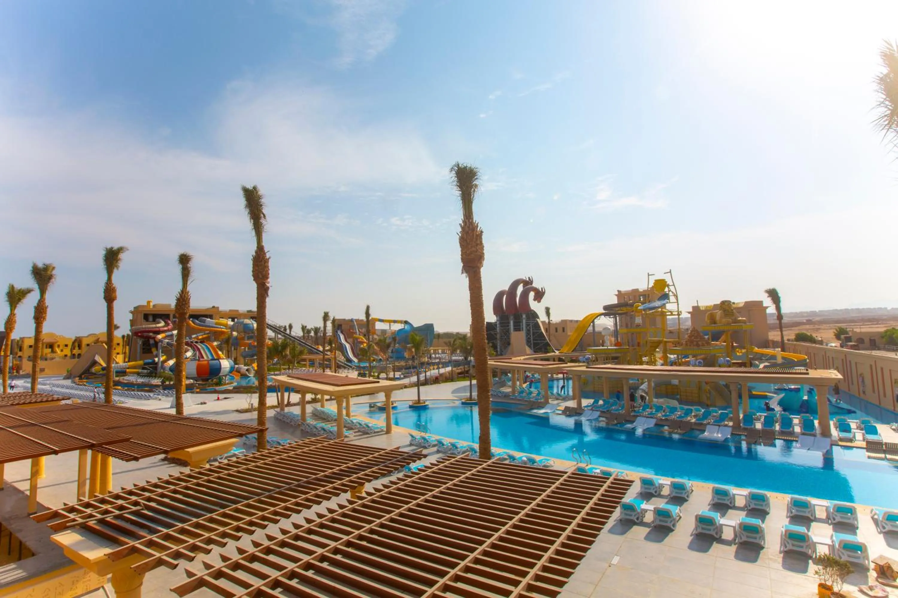 Aqua park in Stella Beach Resort & Spa, Makadi Bay