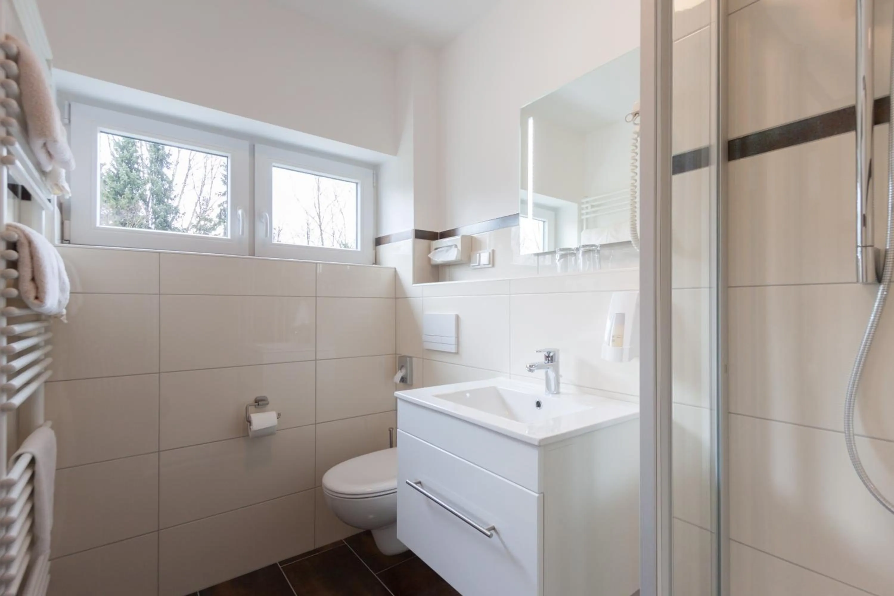 Shower in Hotel Hammermühle