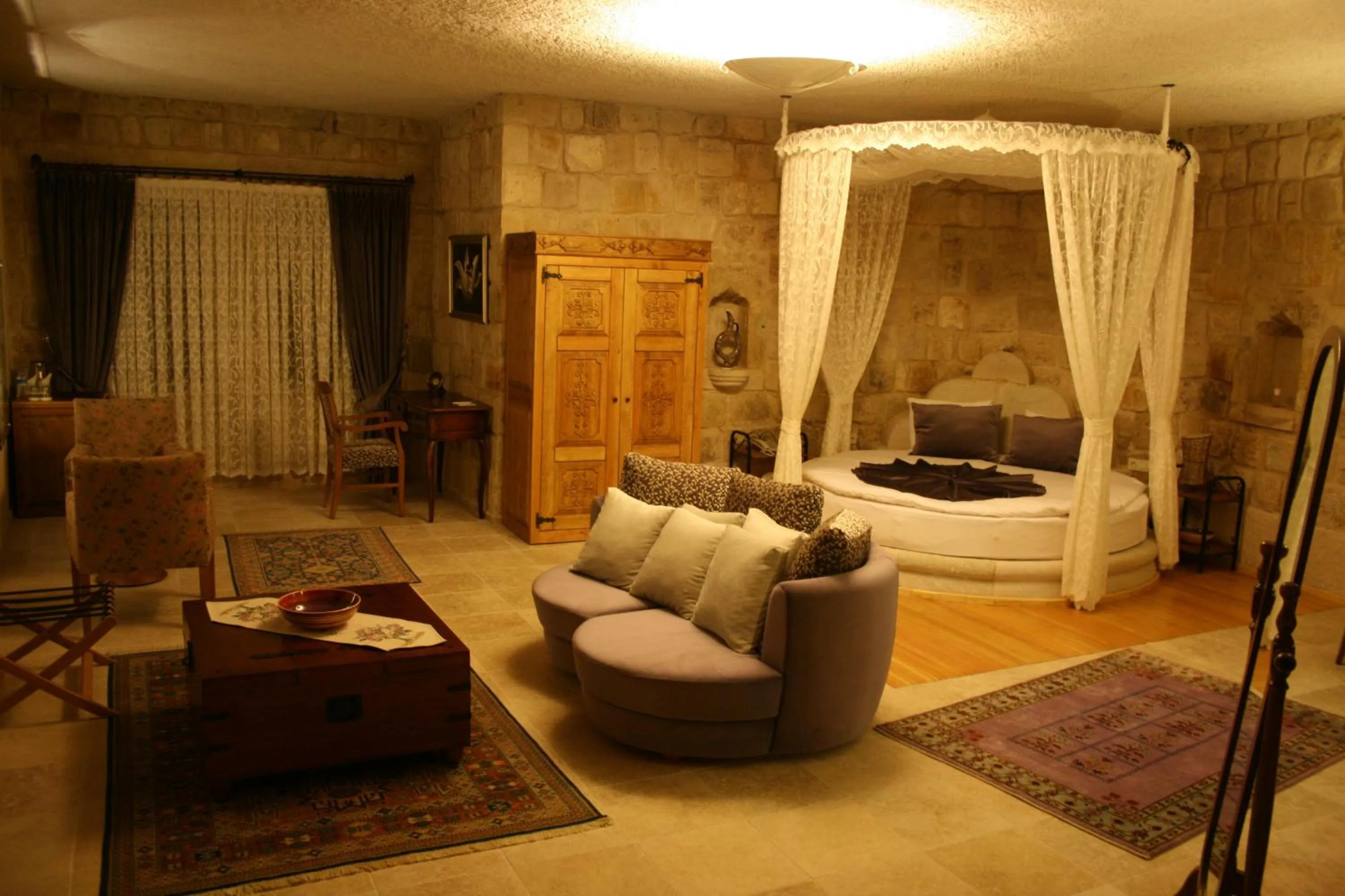 Seating area, Bed in Goreme Inn Hotel Only Adult