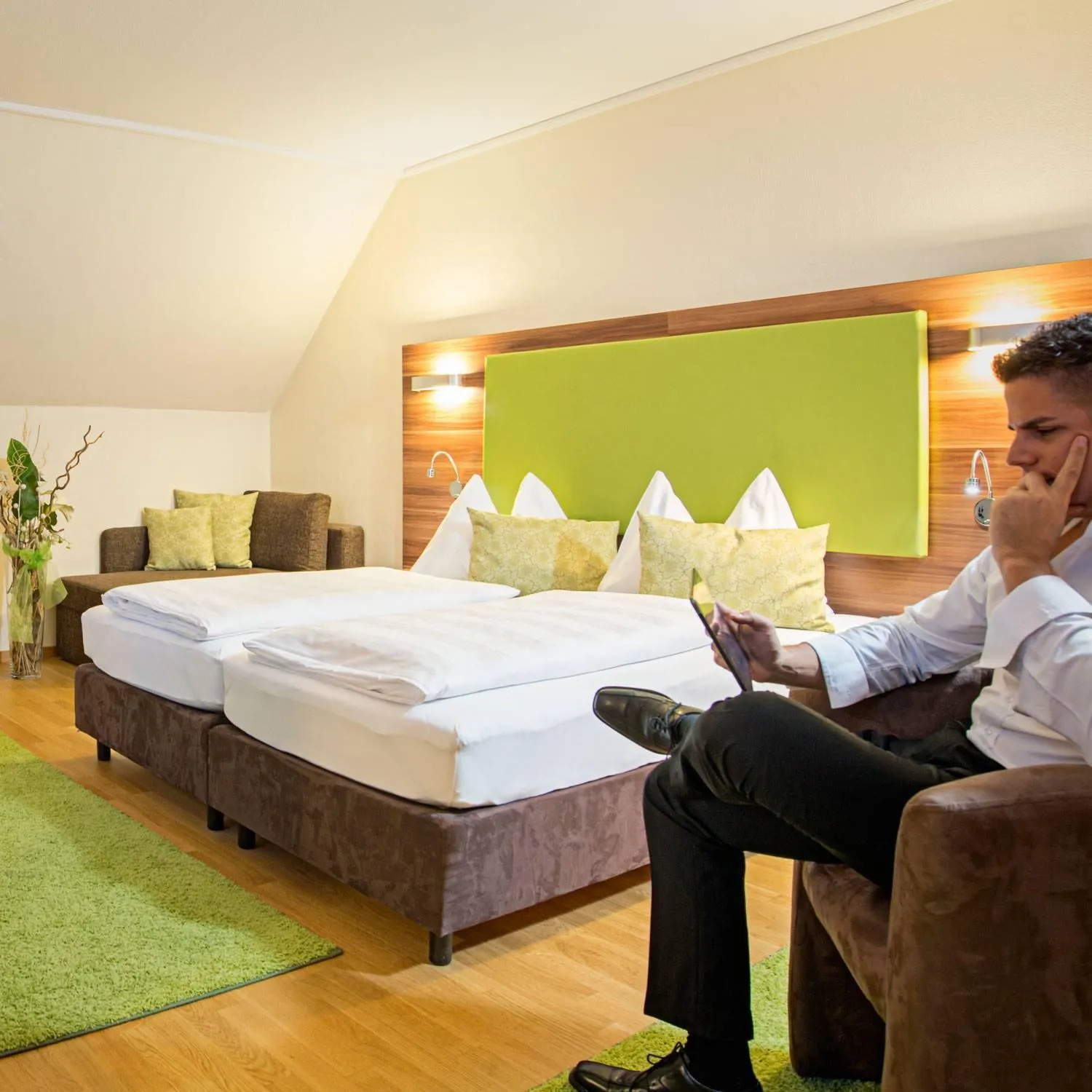 Bed in Hotel Restaurant Häupl