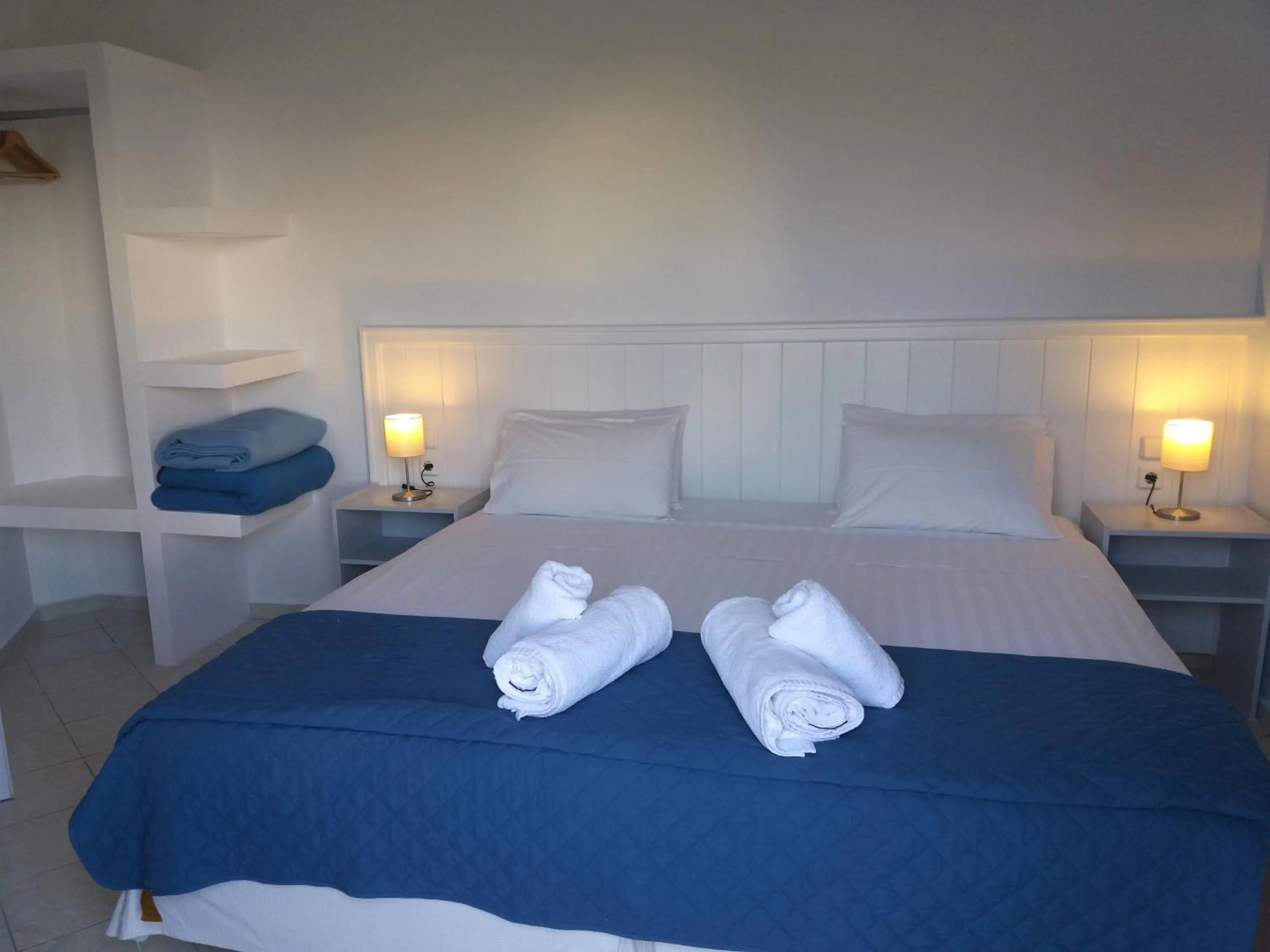 Bed in Naiades Almiros Hotel