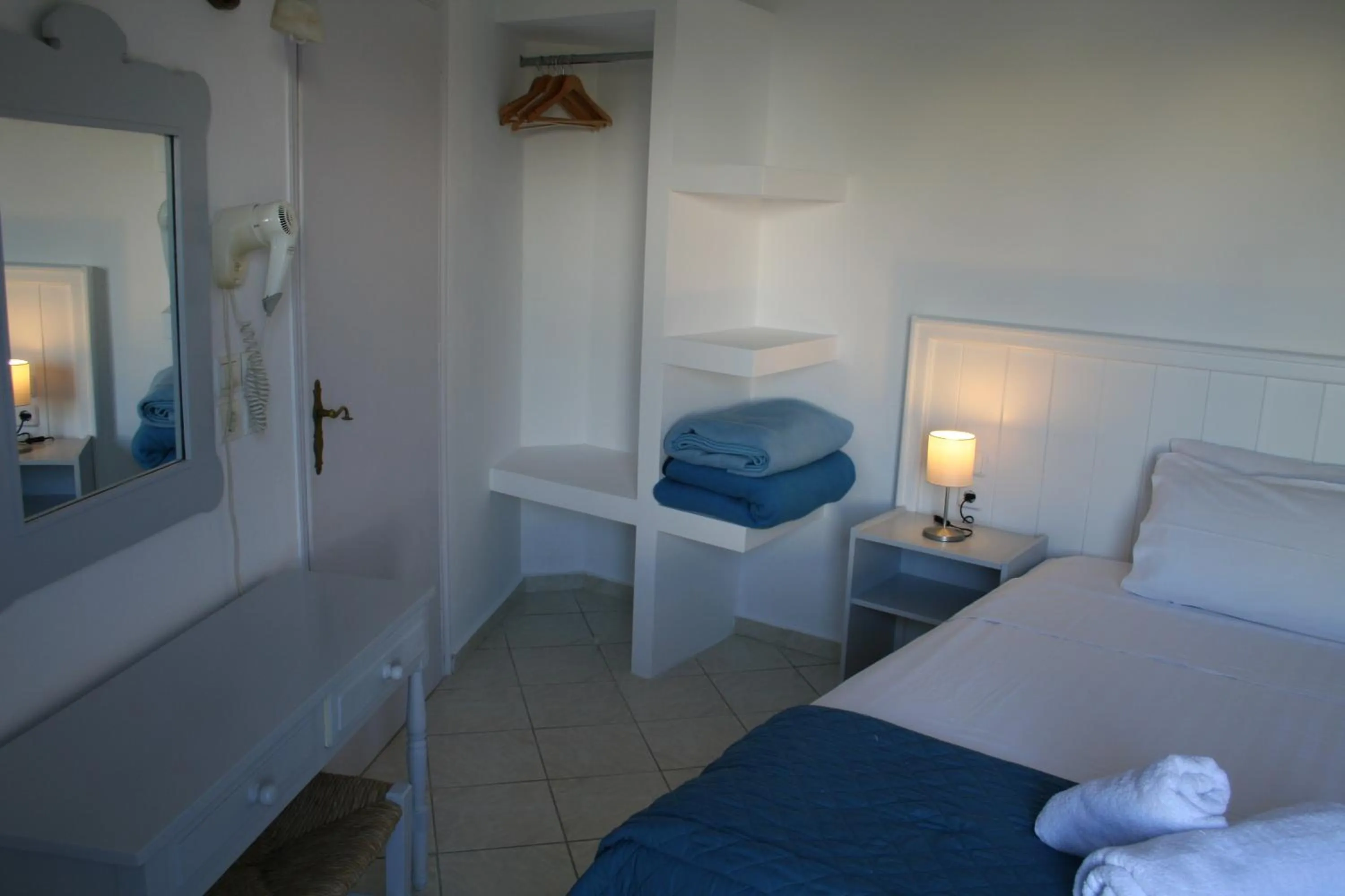 Bed in Naiades Almiros Hotel