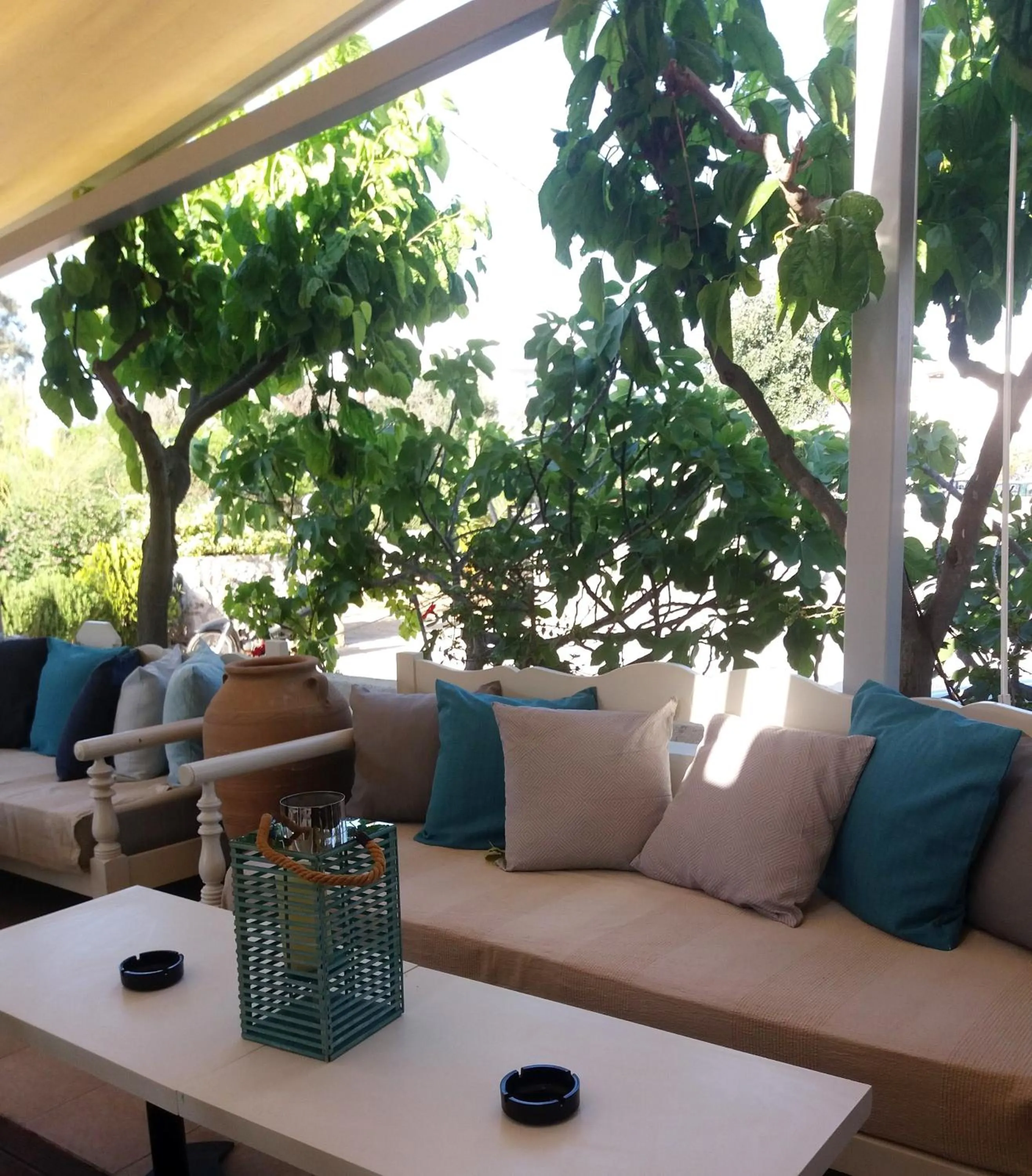 Patio in Naiades Almiros Hotel