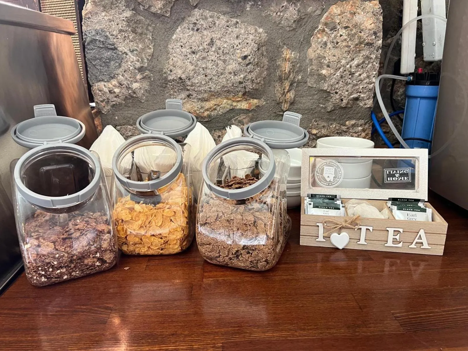 Buffet breakfast in Naiades Almiros Hotel