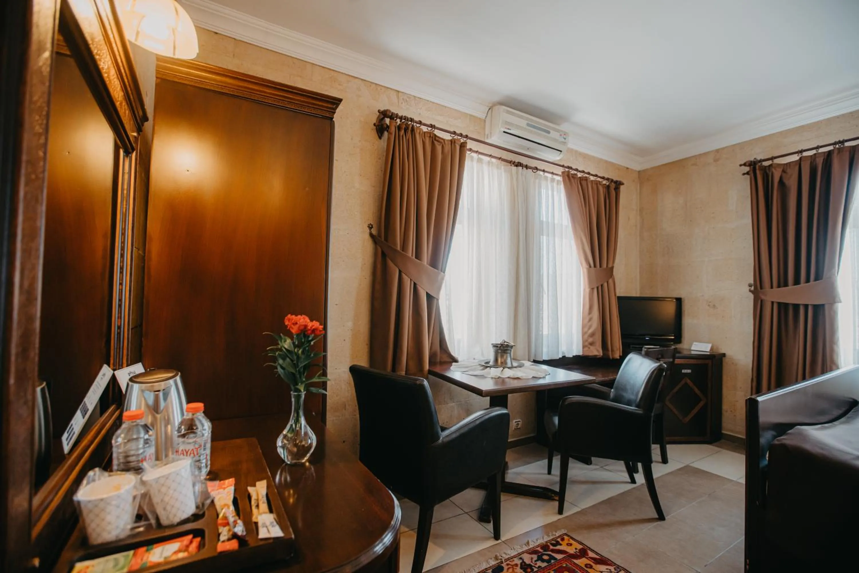 Seating area in Royal Stone Houses - Goreme