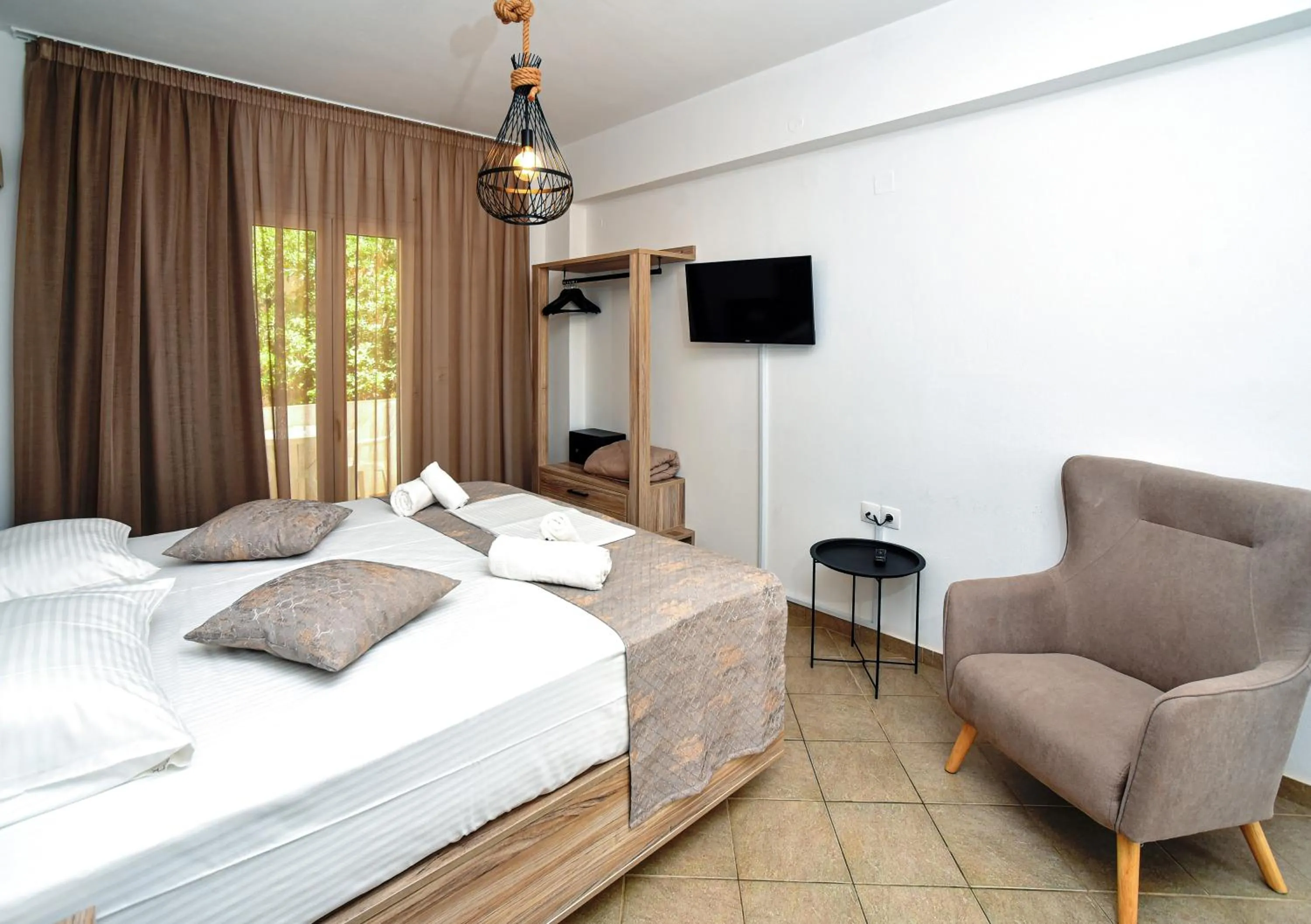 Bed in Kasapakis Hotel & Apartments