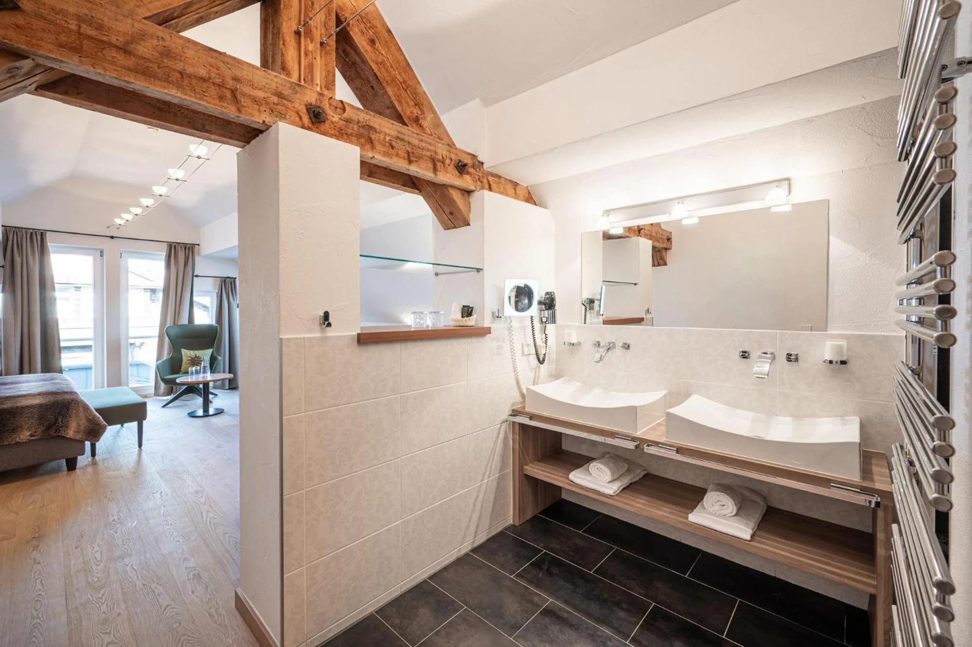 Bathroom in Alpin Lifestyle Hotel Löwen & Strauss