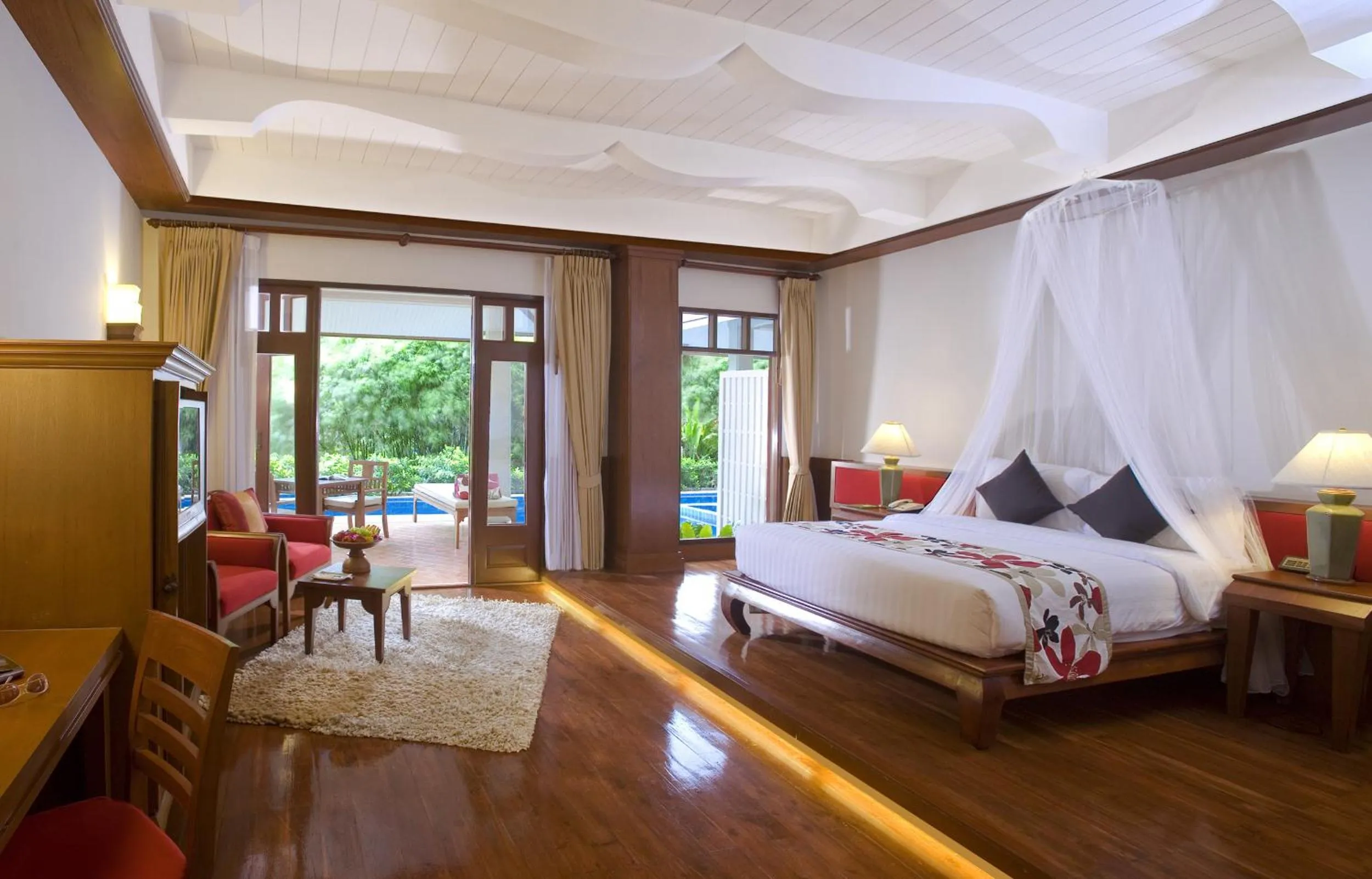 Balcony/Terrace, Bed in Samui Buri Beach Resort