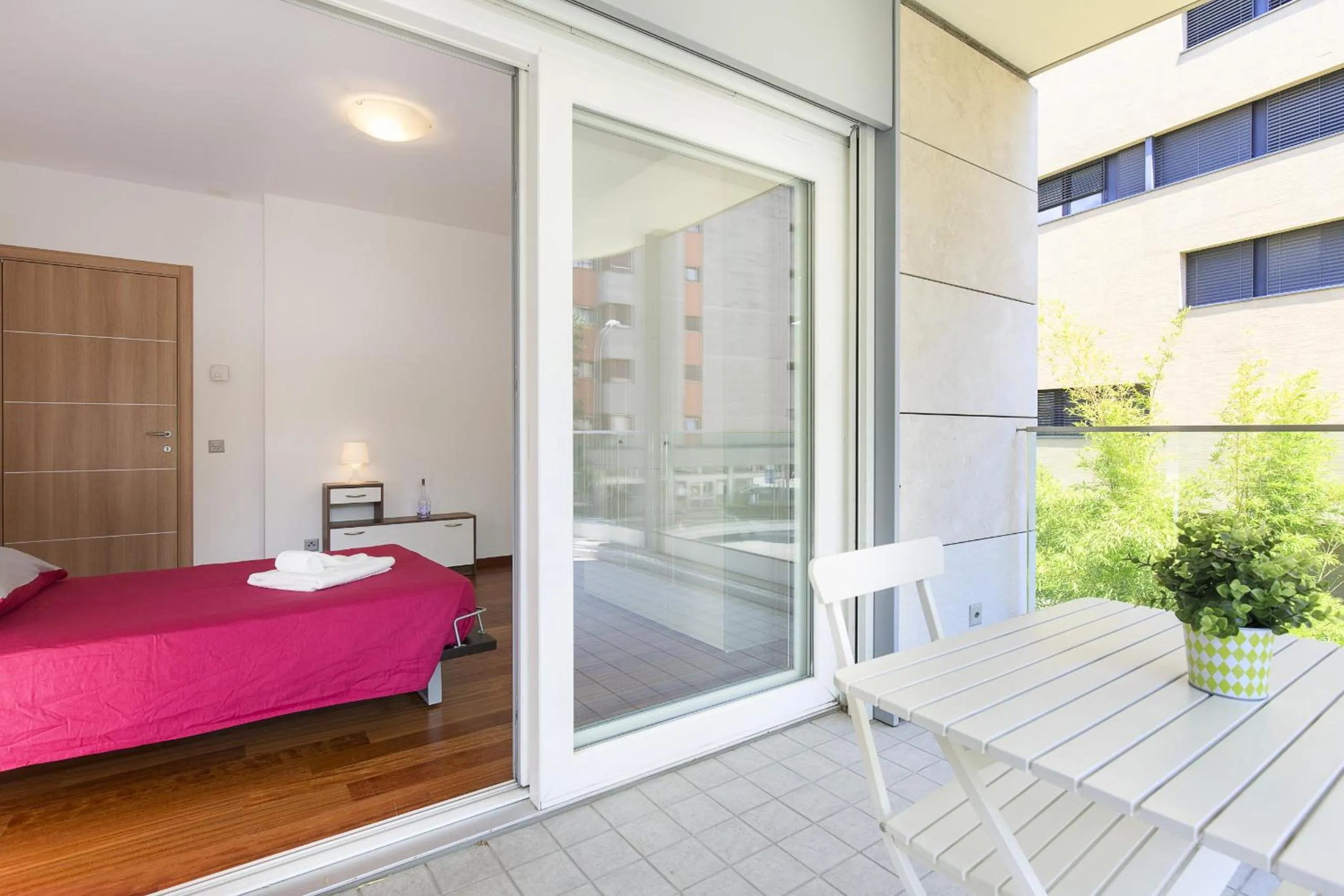 Balcony/Terrace, Bed in Prestige Apartments by Quokka 360 - spacious flats with terraces