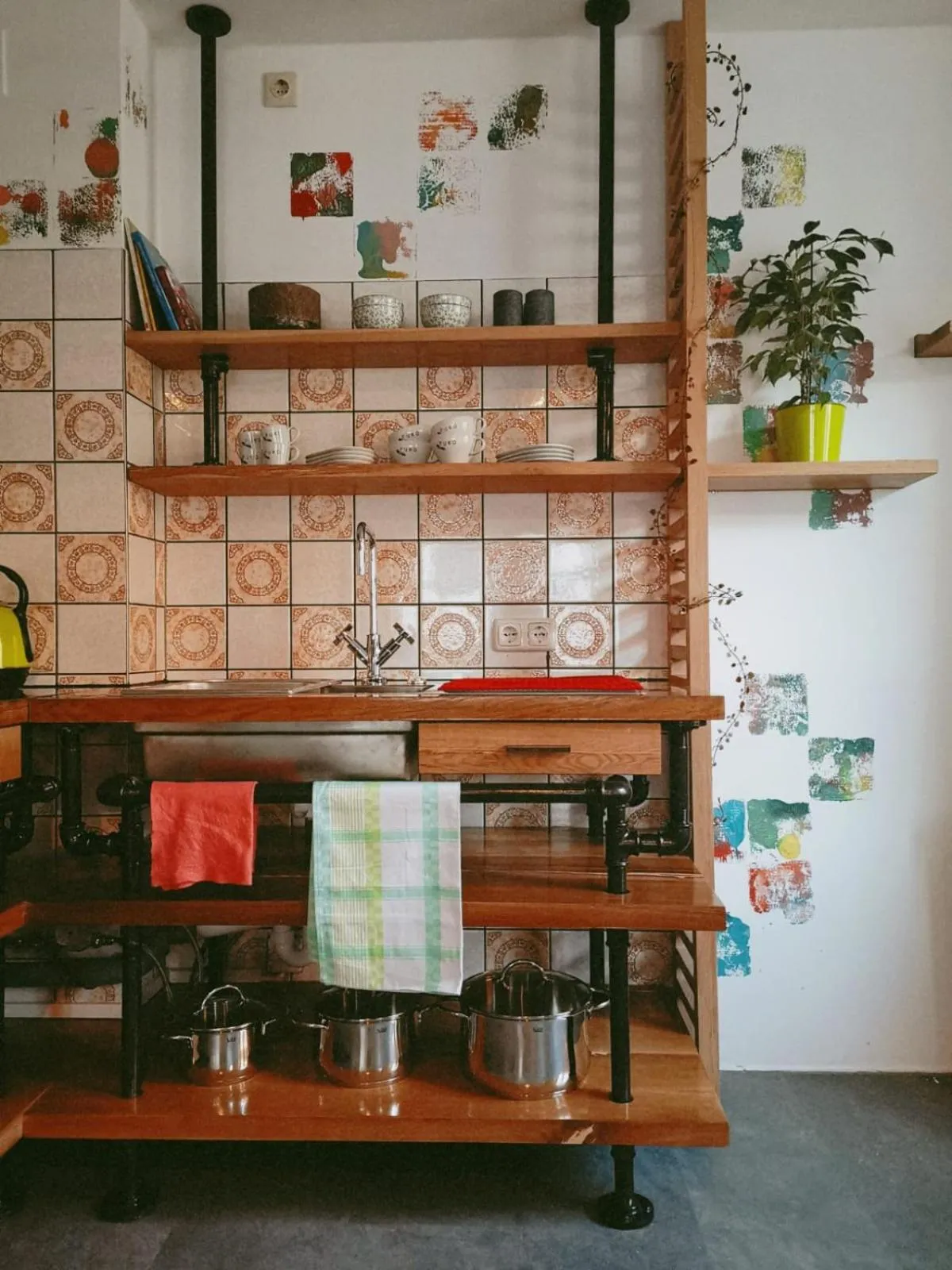 Kitchen or kitchenette in 36 Phô Cô Hotel & Suites