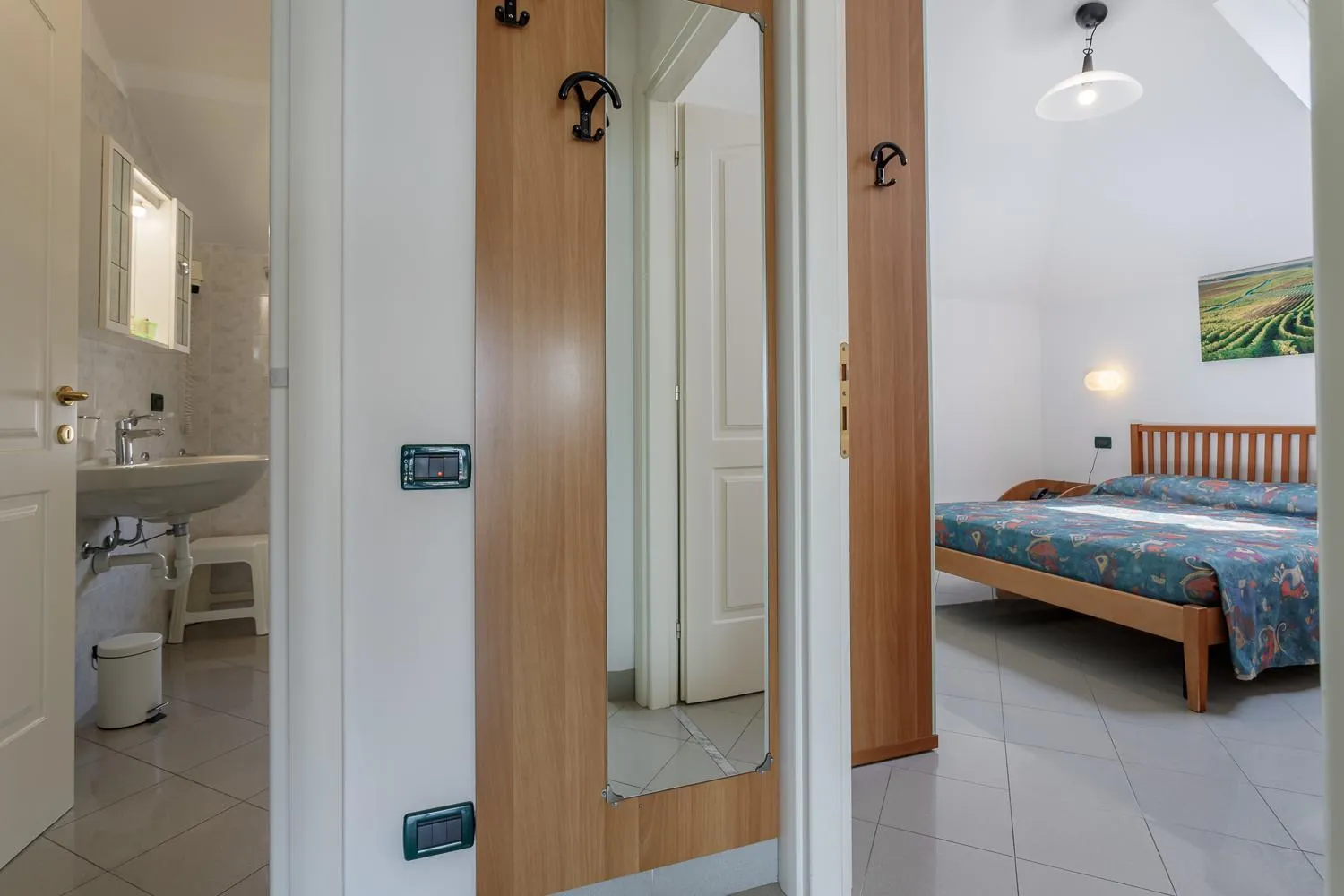 Bathroom, Bed in Residence Villa Alda