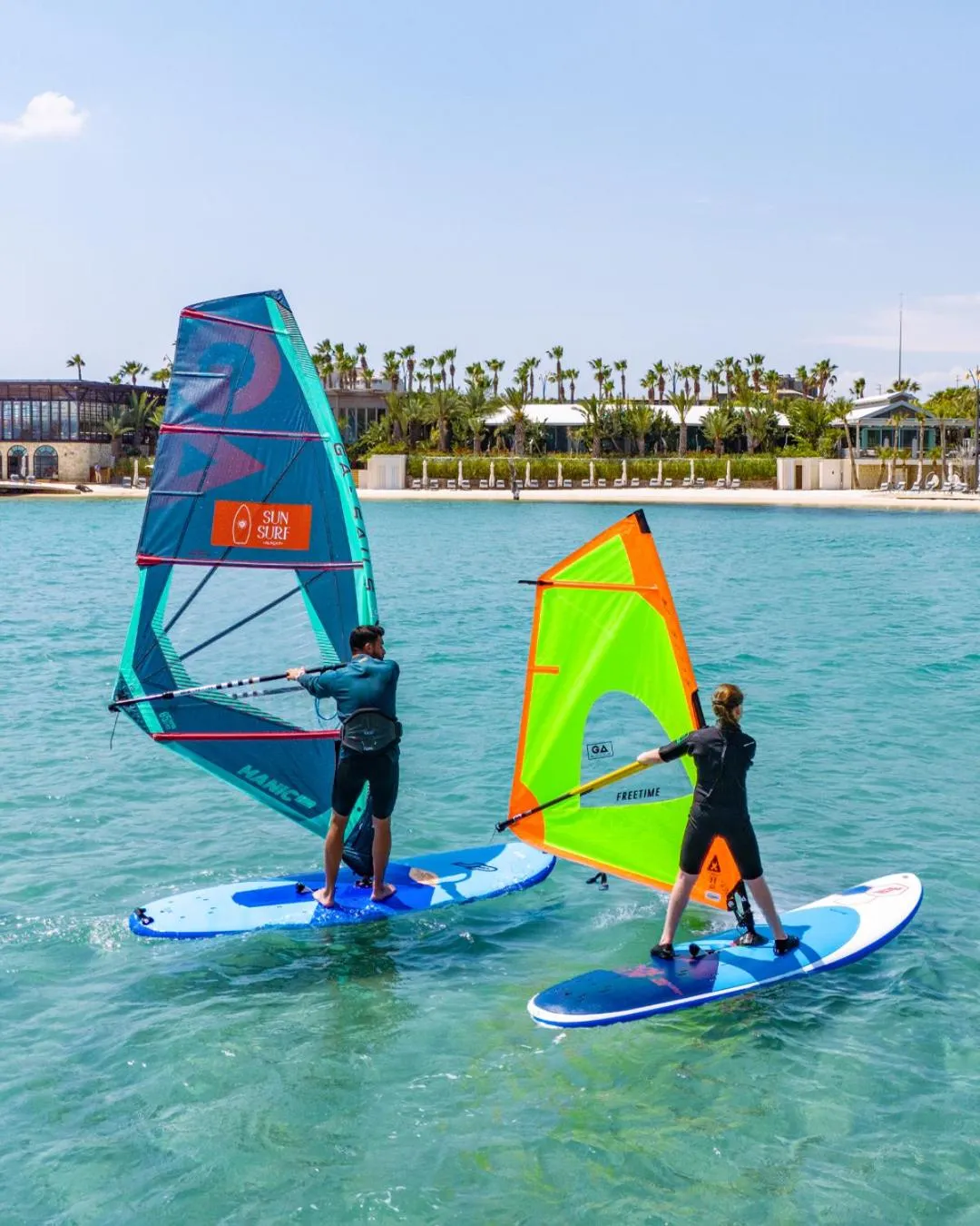 Windsurfing in Biblos Resort Alaçatı