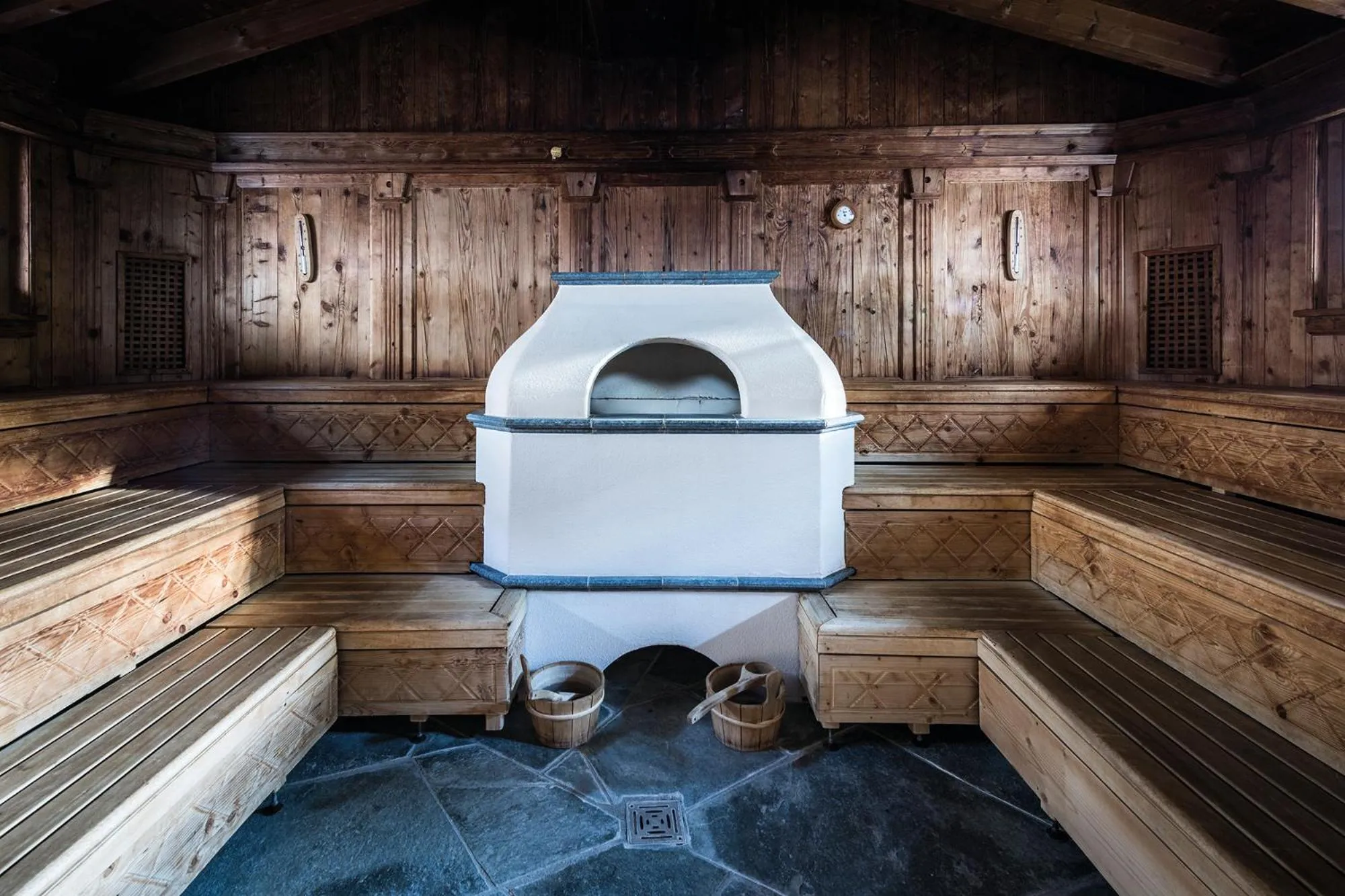 Sauna in Soldanella by Hotel Adula