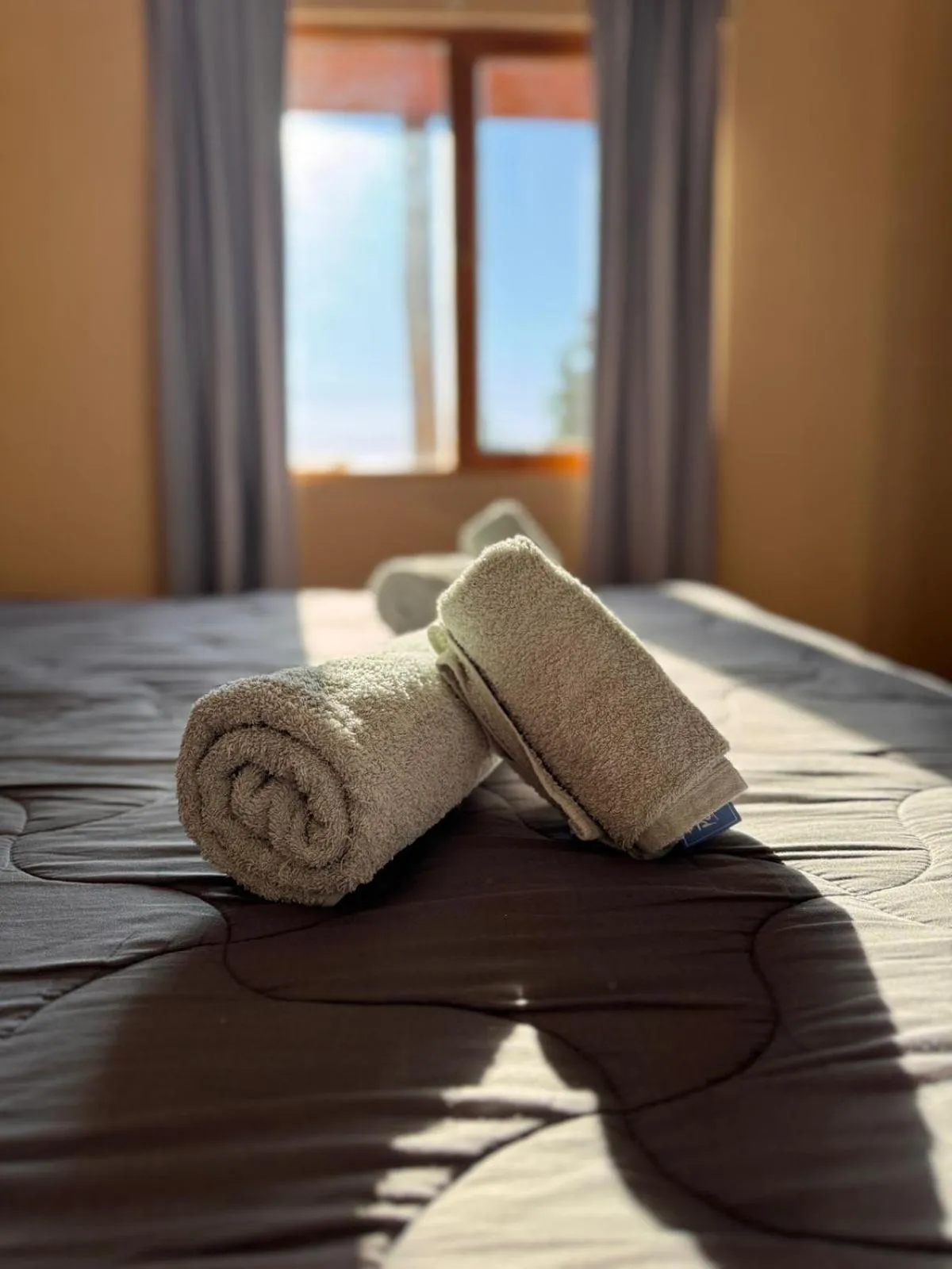 Bed in Cabañas y Hostel I Keu Ken