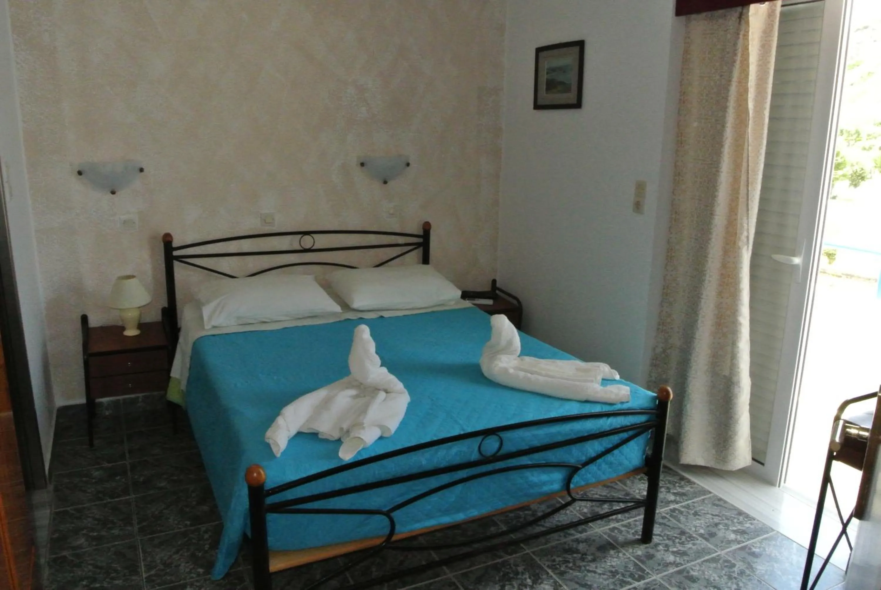 Bed in Kokalakis Hotel