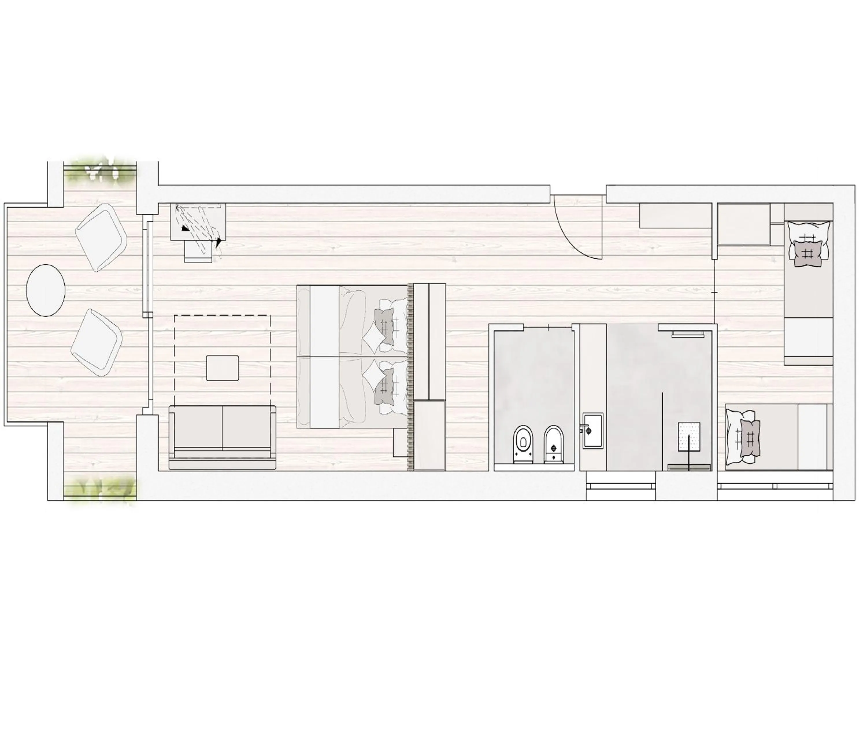 Floor plan in Anett hotel