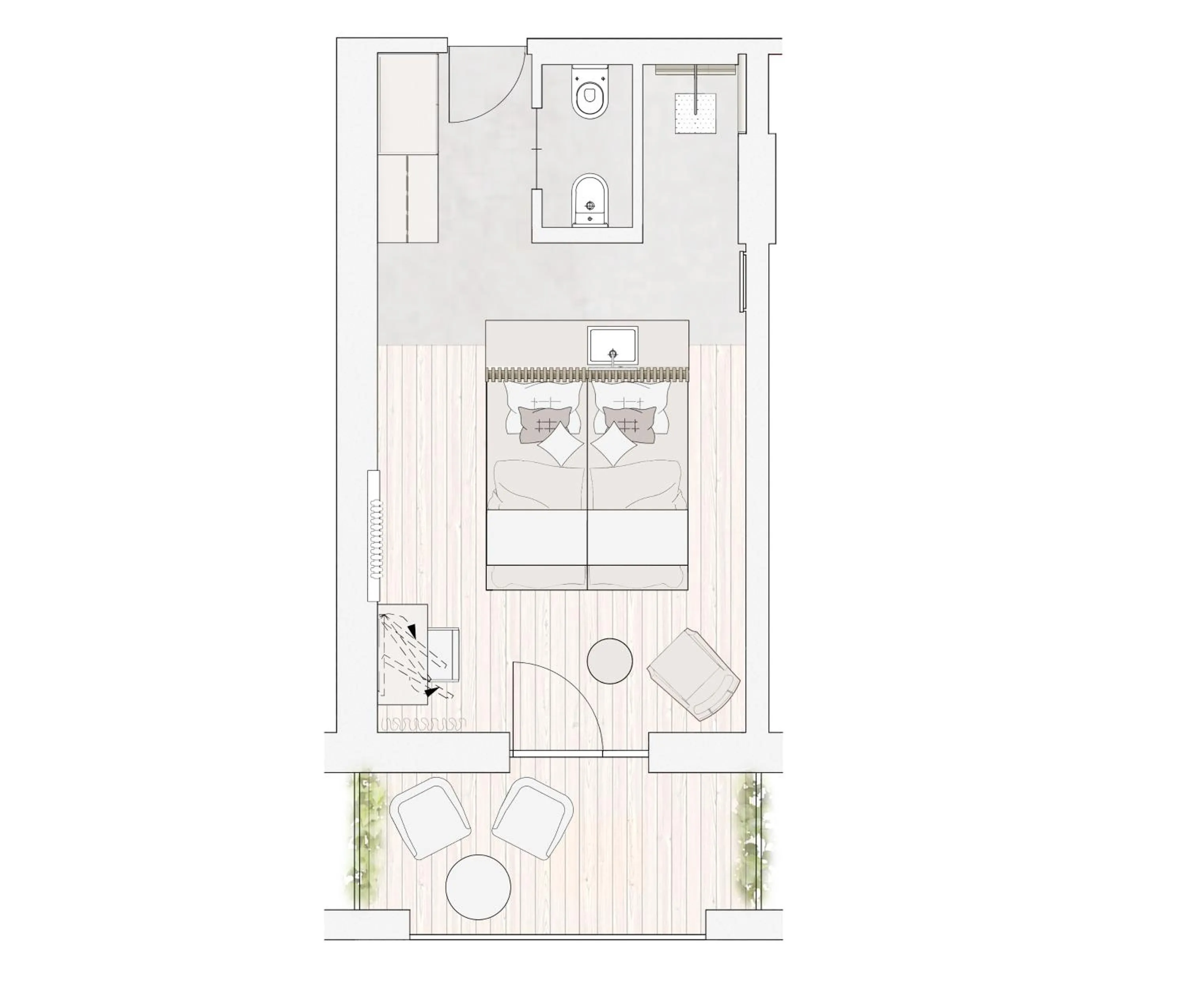 Floor plan in Anett hotel