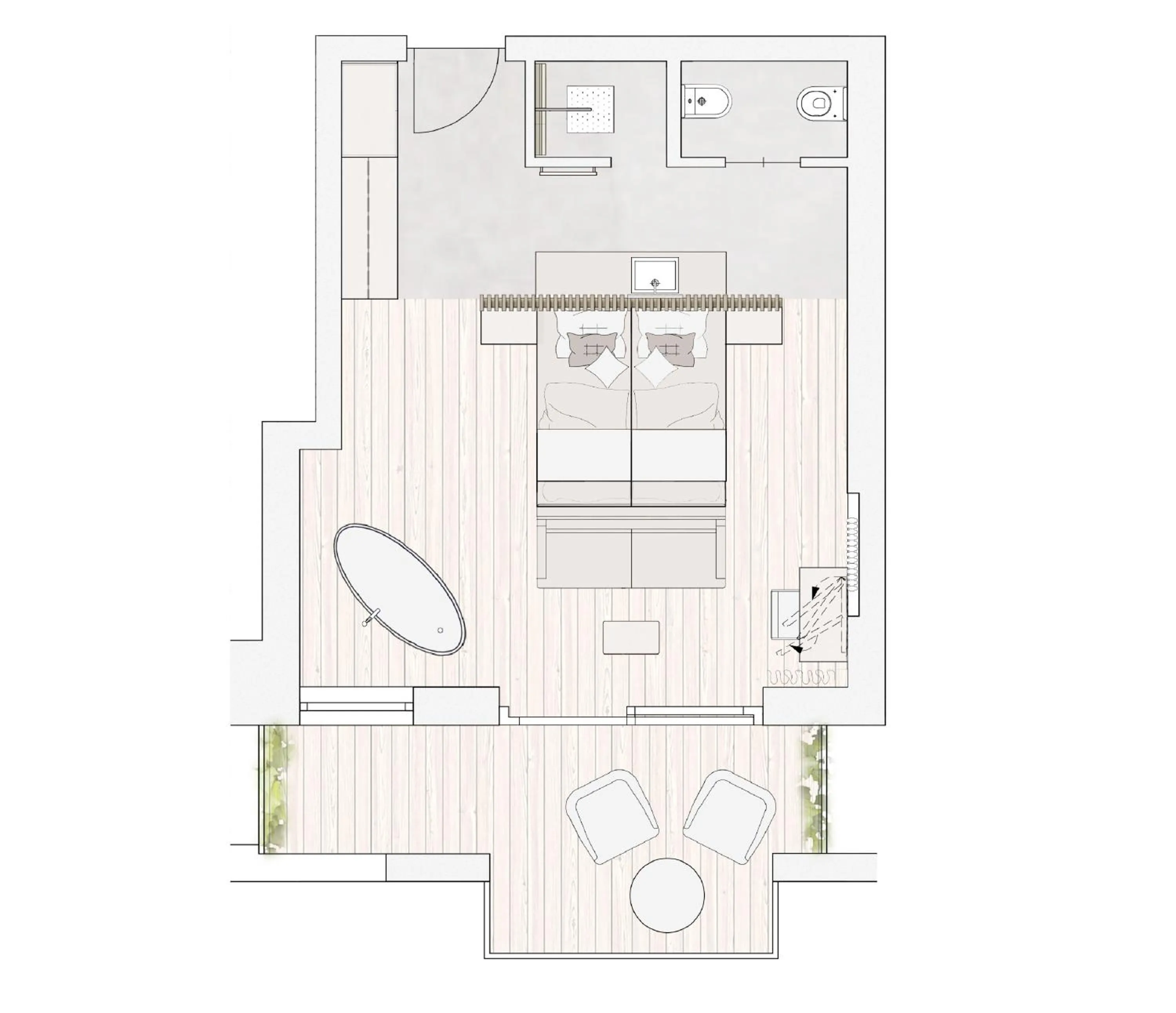 Floor plan in Anett hotel
