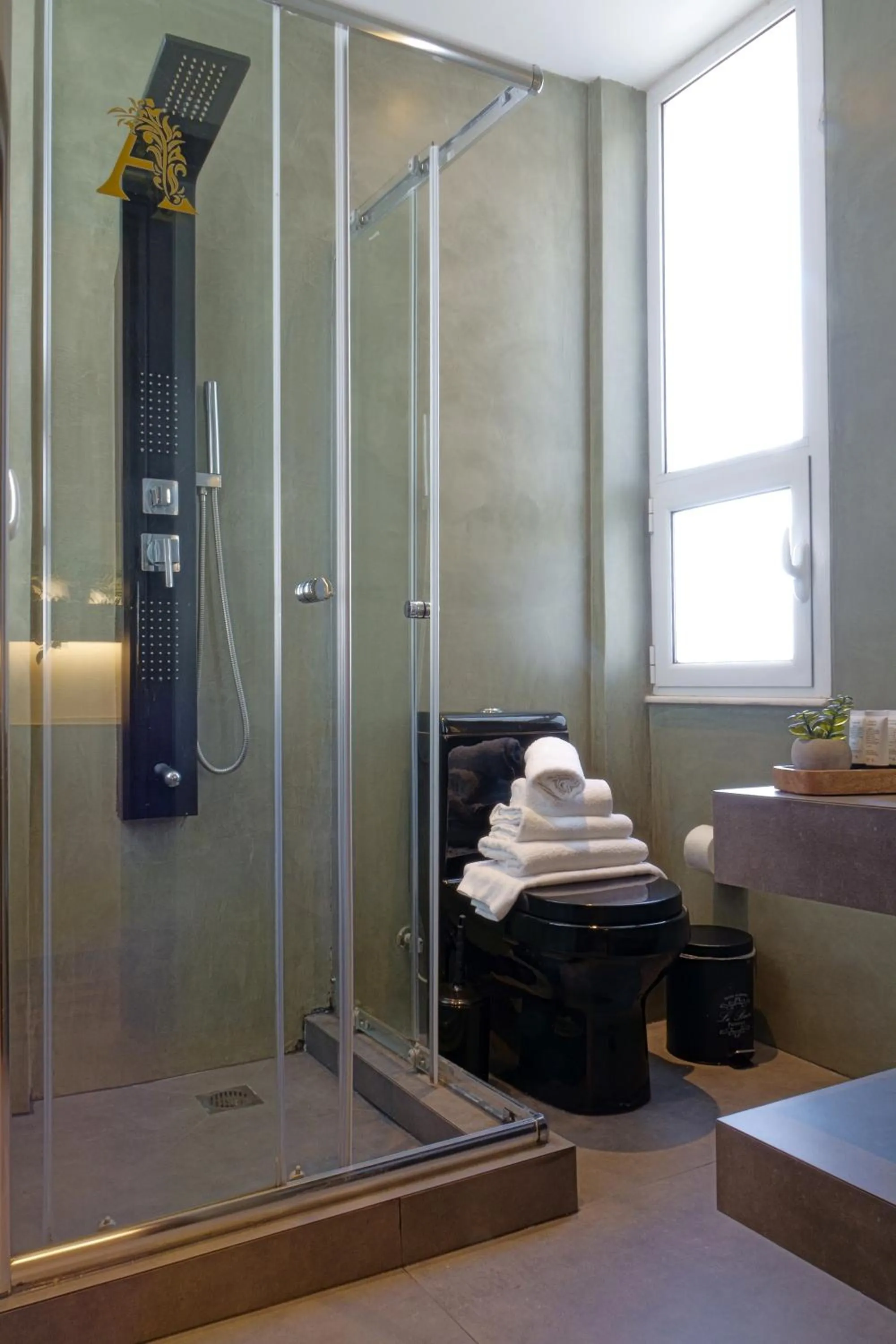 Shower in The Athens Version Luxury Suites