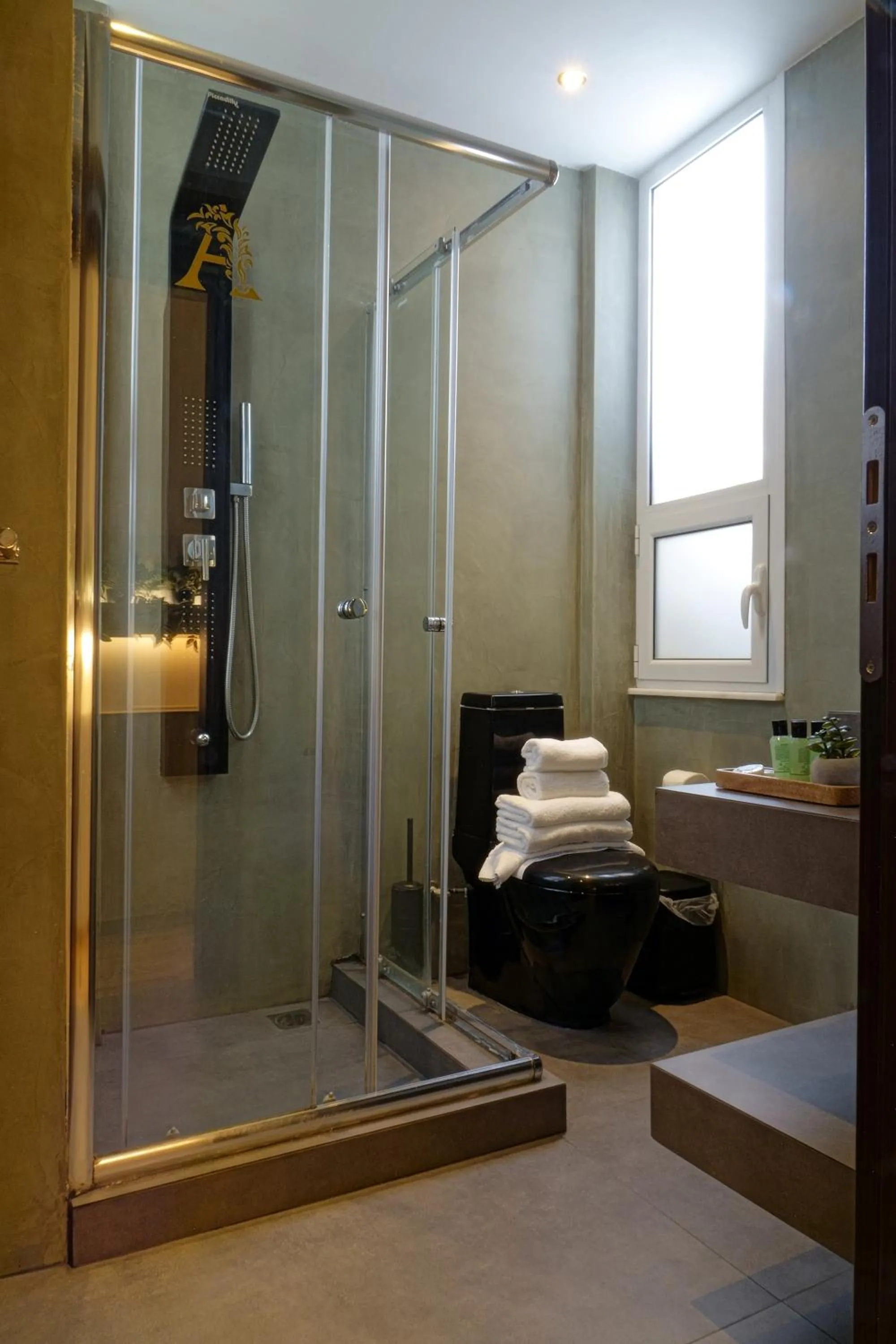 Shower in The Athens Version Luxury Suites
