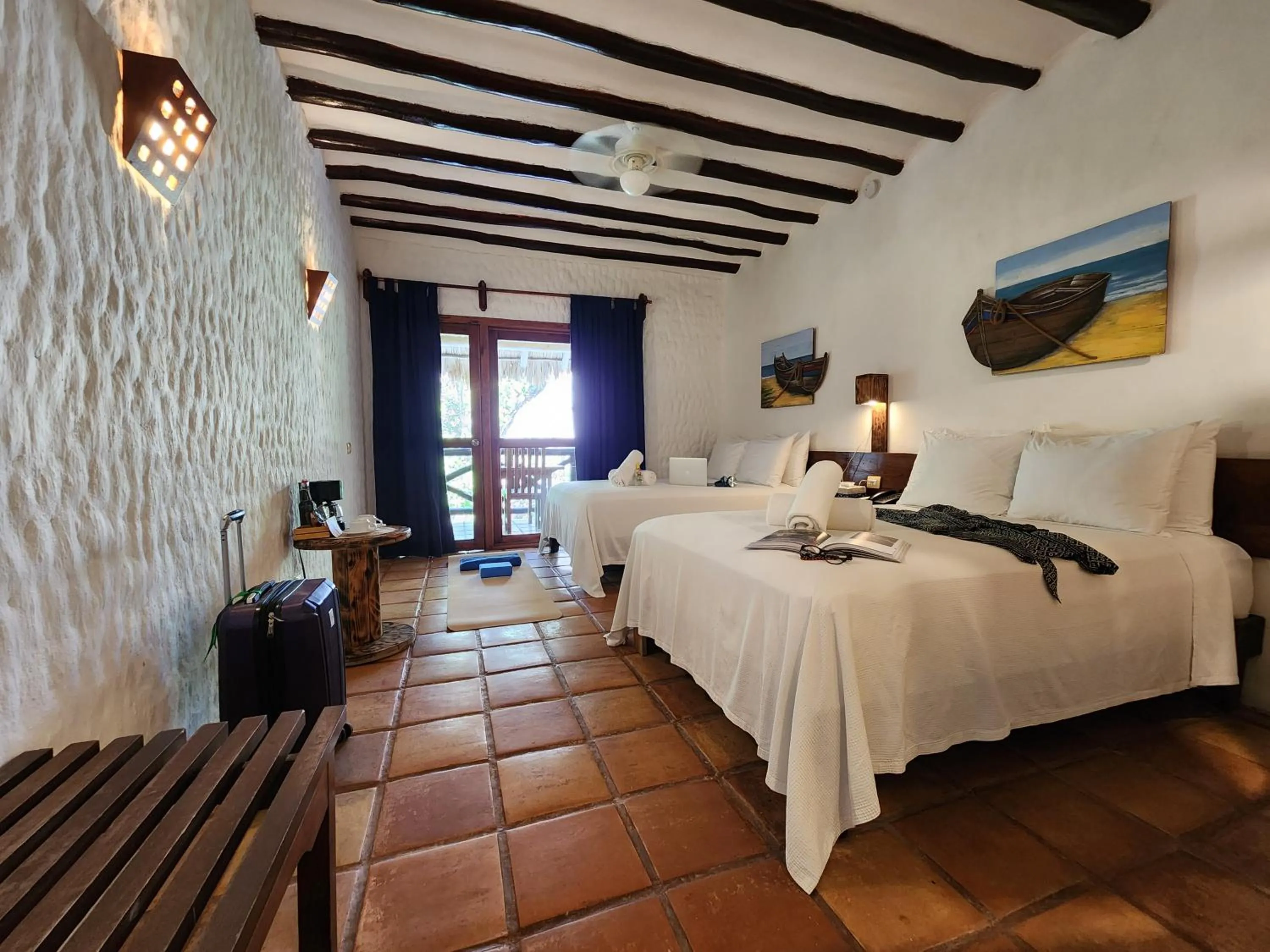 Bedroom, Bed in Holbox by Xaloc