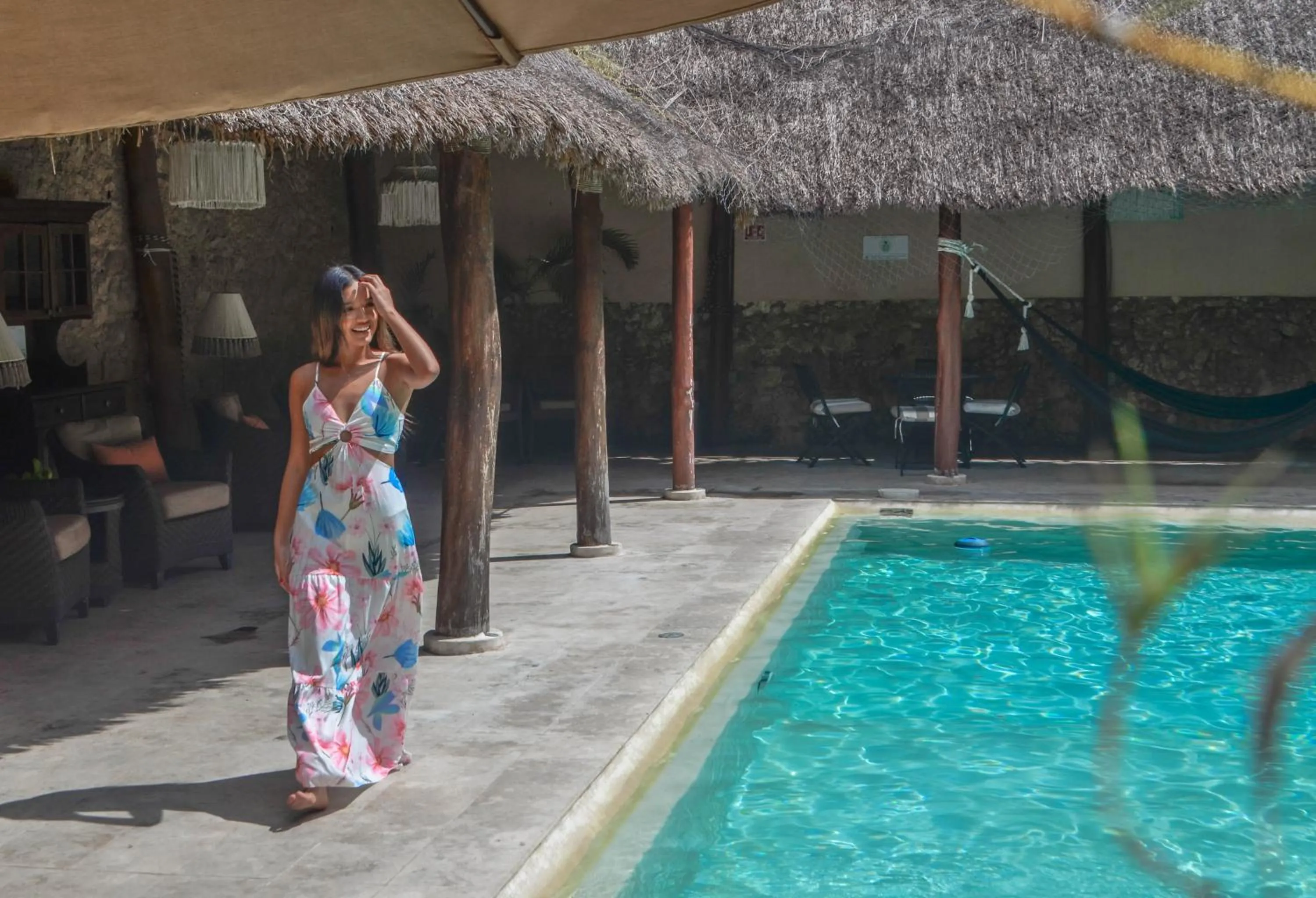 Swimming pool in Casa Lucia Hotel Boutique