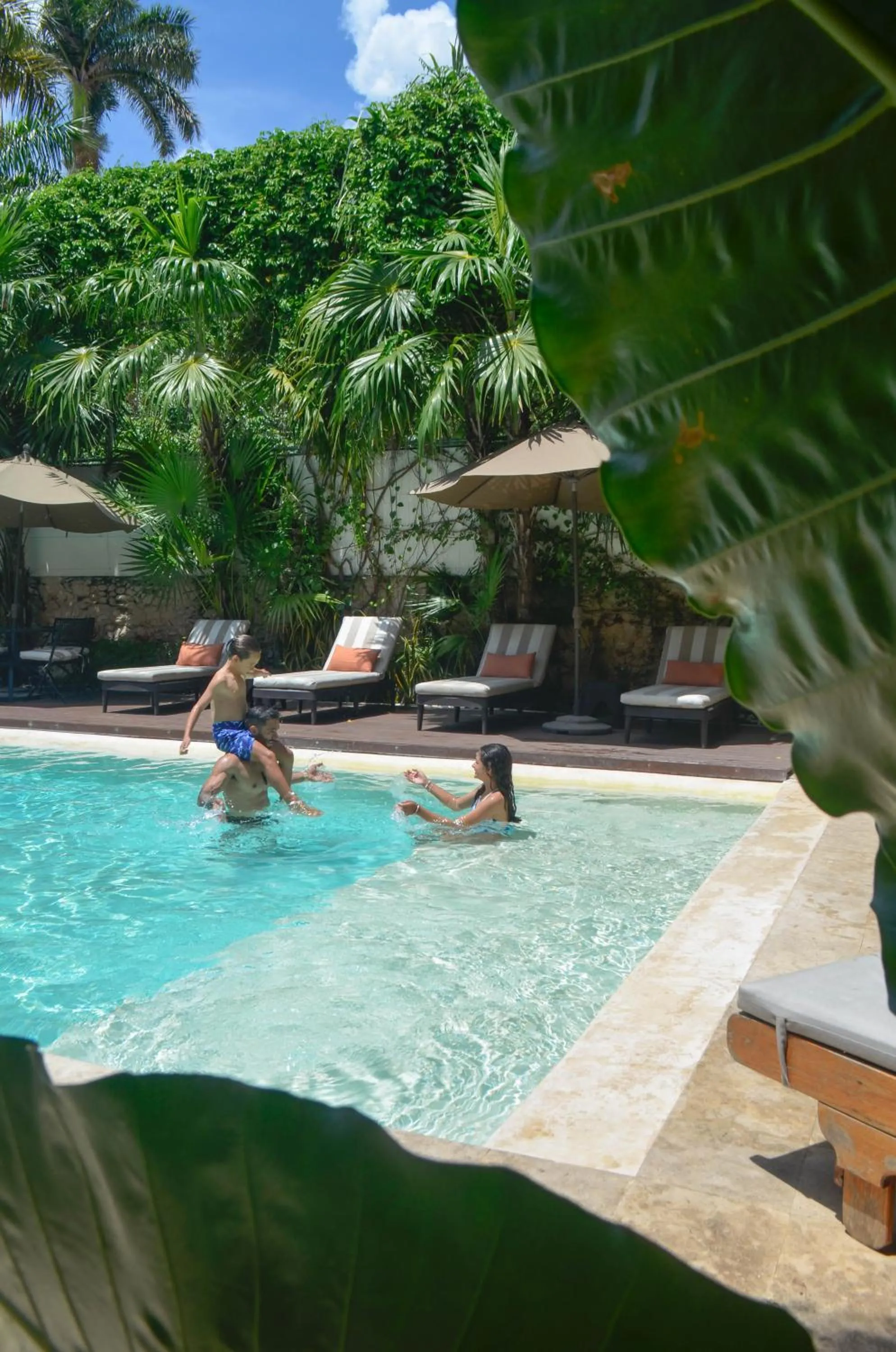 Swimming pool in Casa Lucia Hotel Boutique