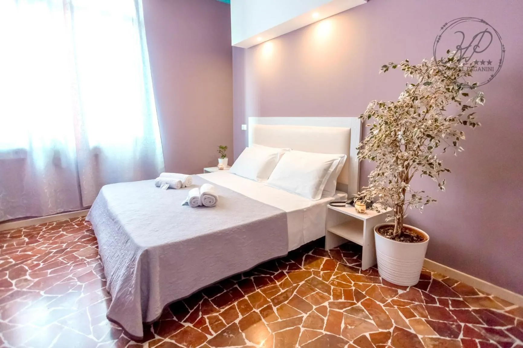 Property logo or sign, Bed in Hotel Paganini