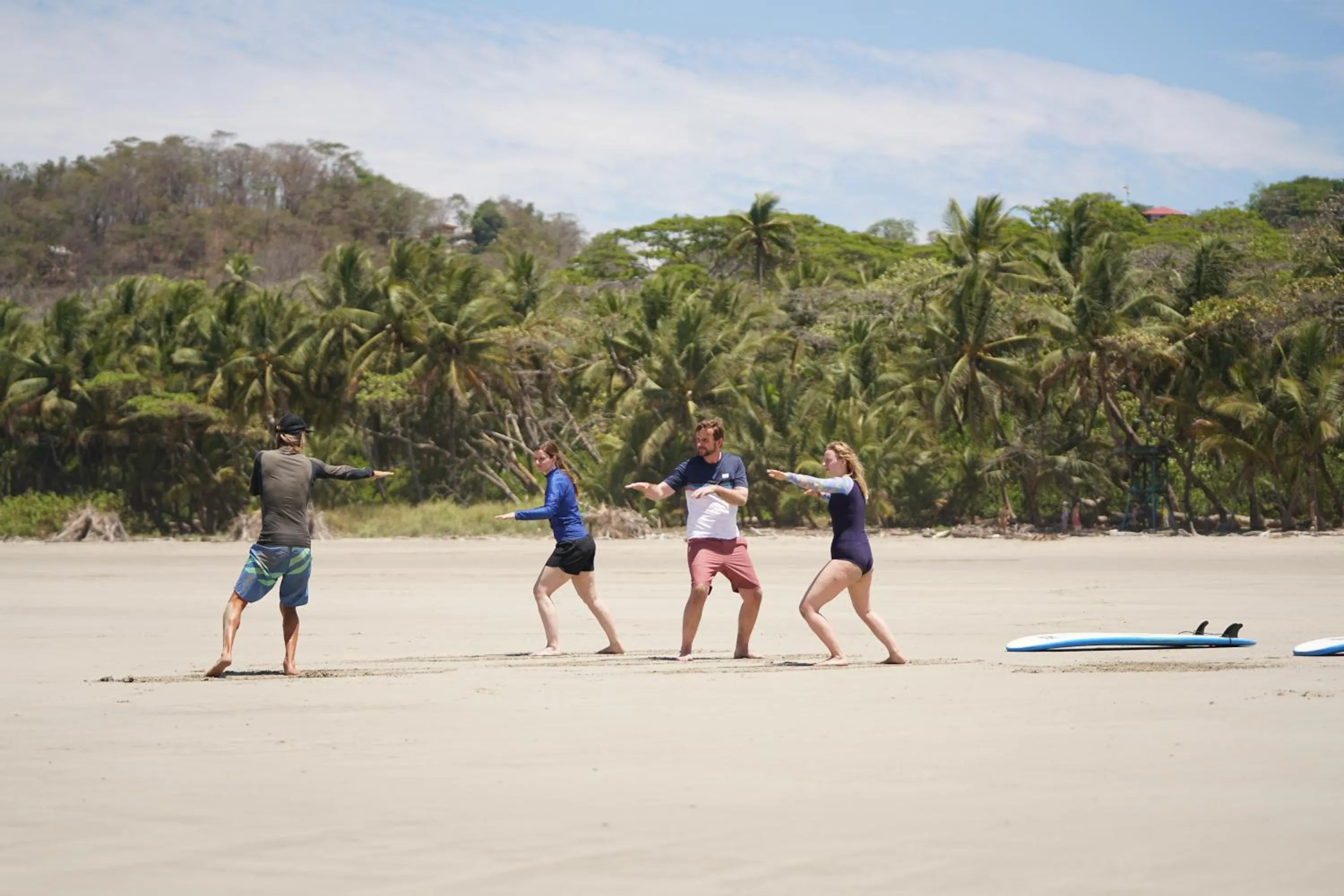 People in Nautilus Surf & Yoga Villas Santa Teresa