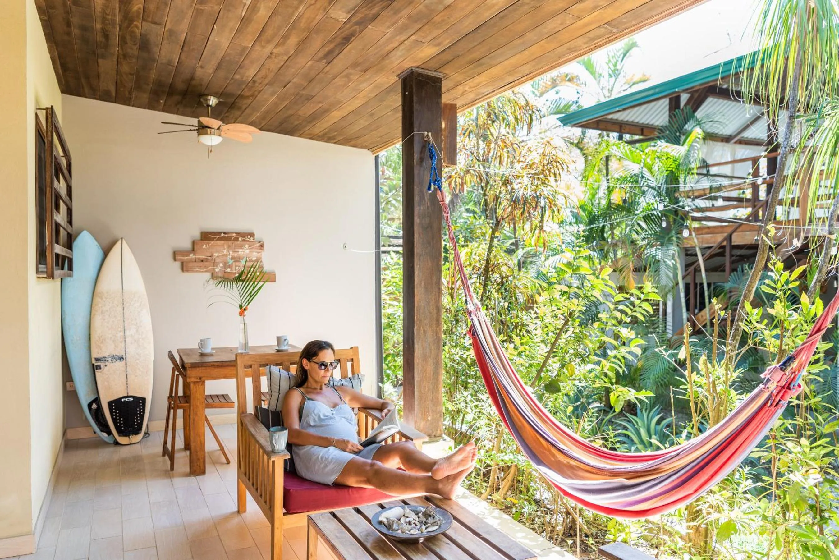 Garden in Nautilus Surf & Yoga Villas Santa Teresa