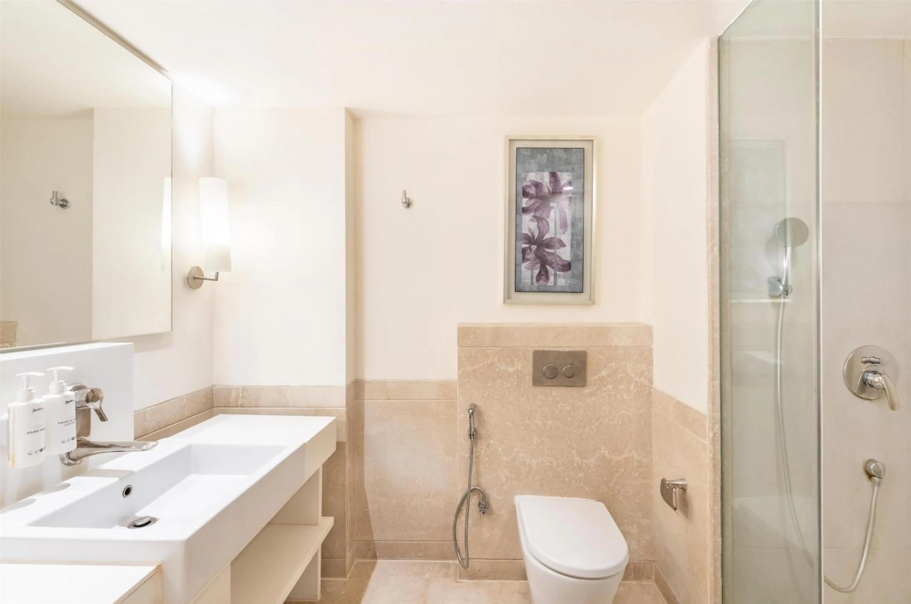 Bathroom in Radisson Hyderabad Hitec City