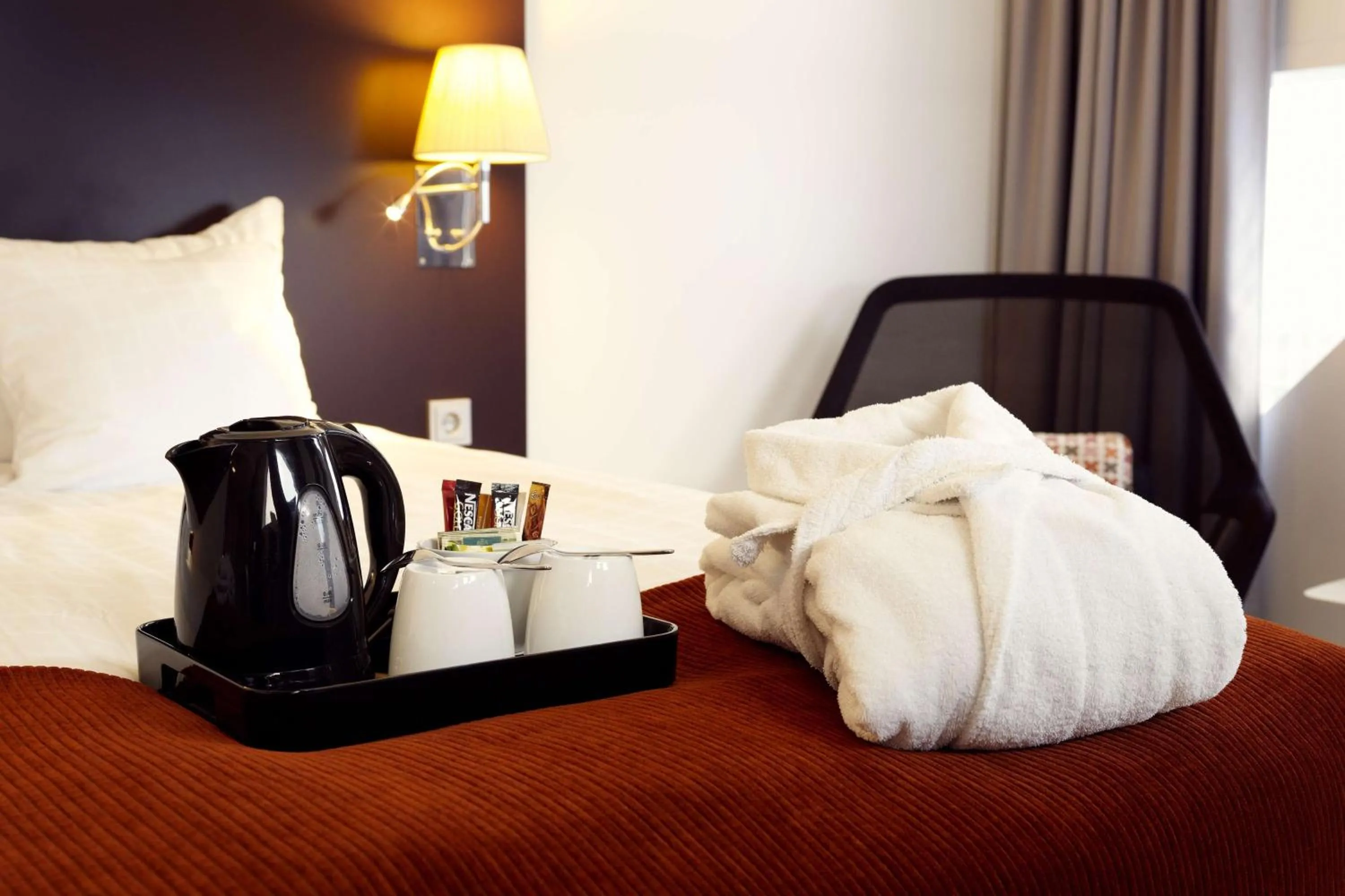 Bedroom, Bed in Scandic Victoria Tower