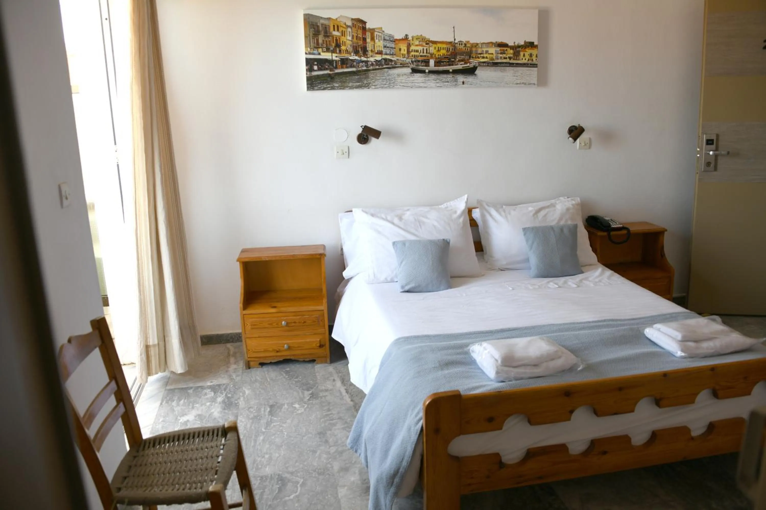 Bed in Klinakis Beach Hotel