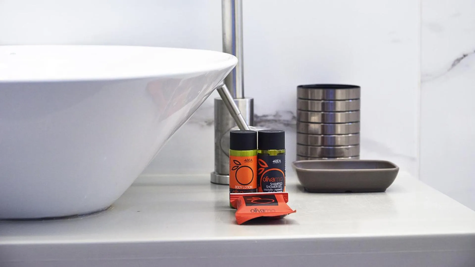 Bathroom in Klinakis Beach Hotel