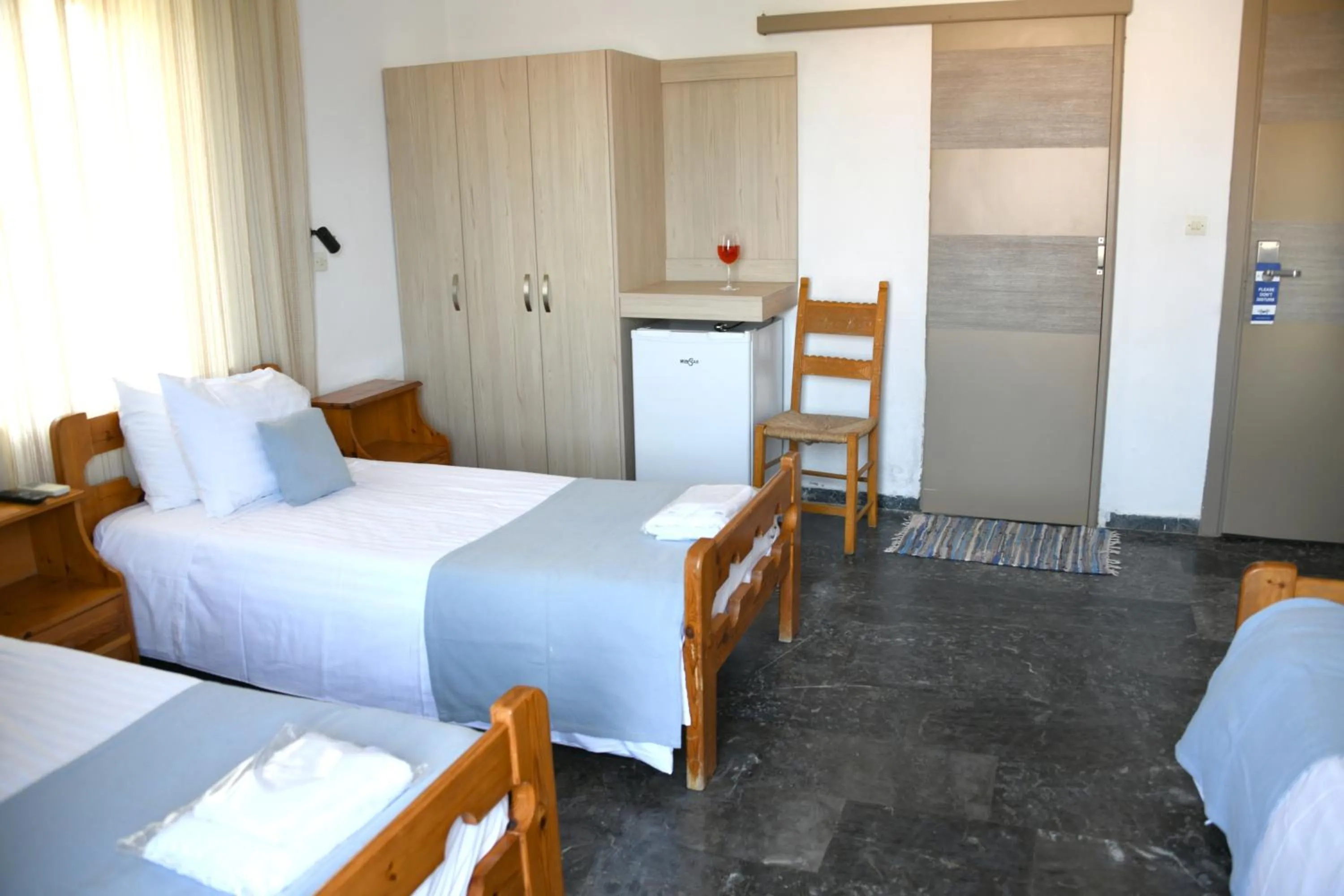 Bed in Klinakis Beach Hotel