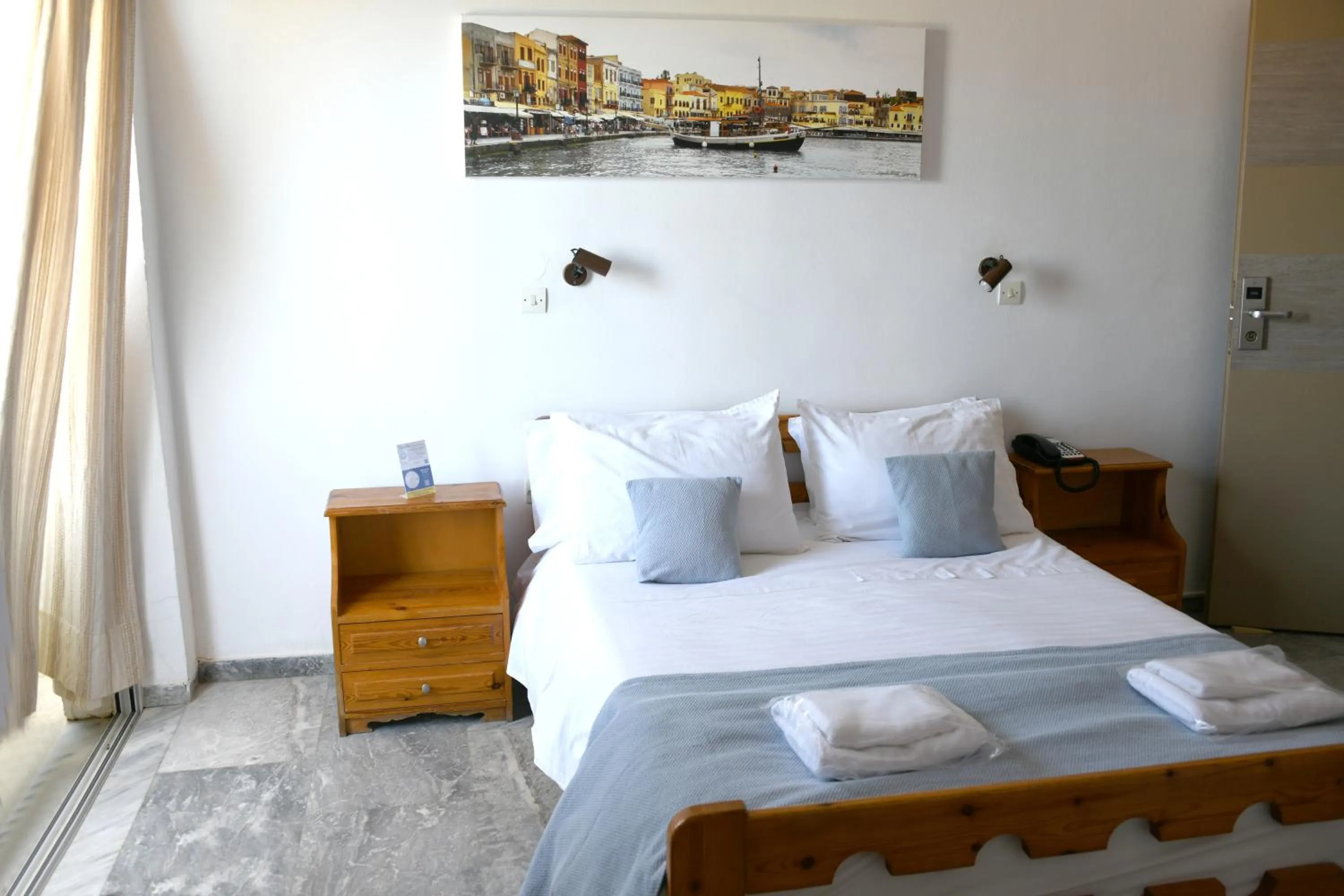 Bed in Klinakis Beach Hotel