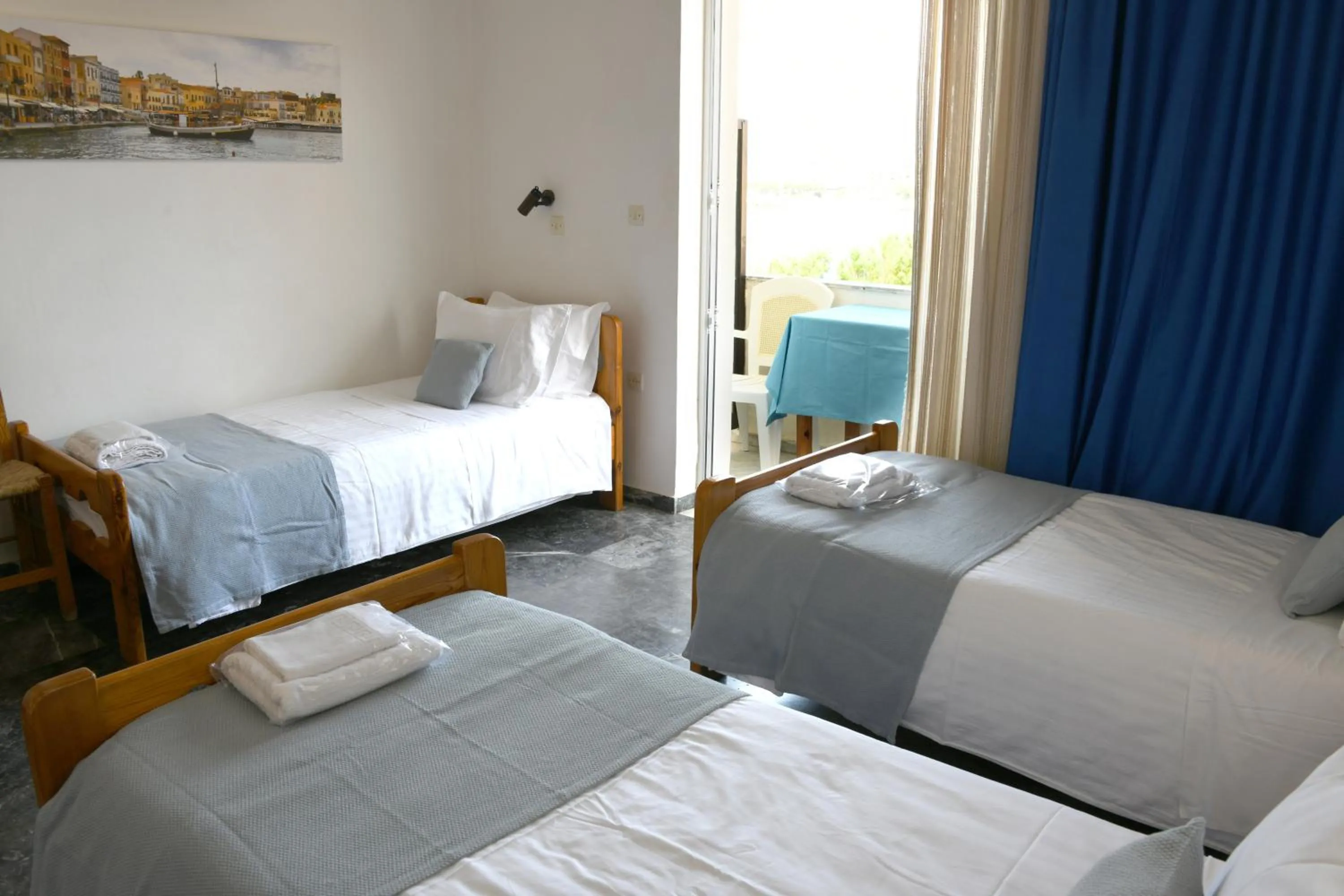 Bed in Klinakis Beach Hotel