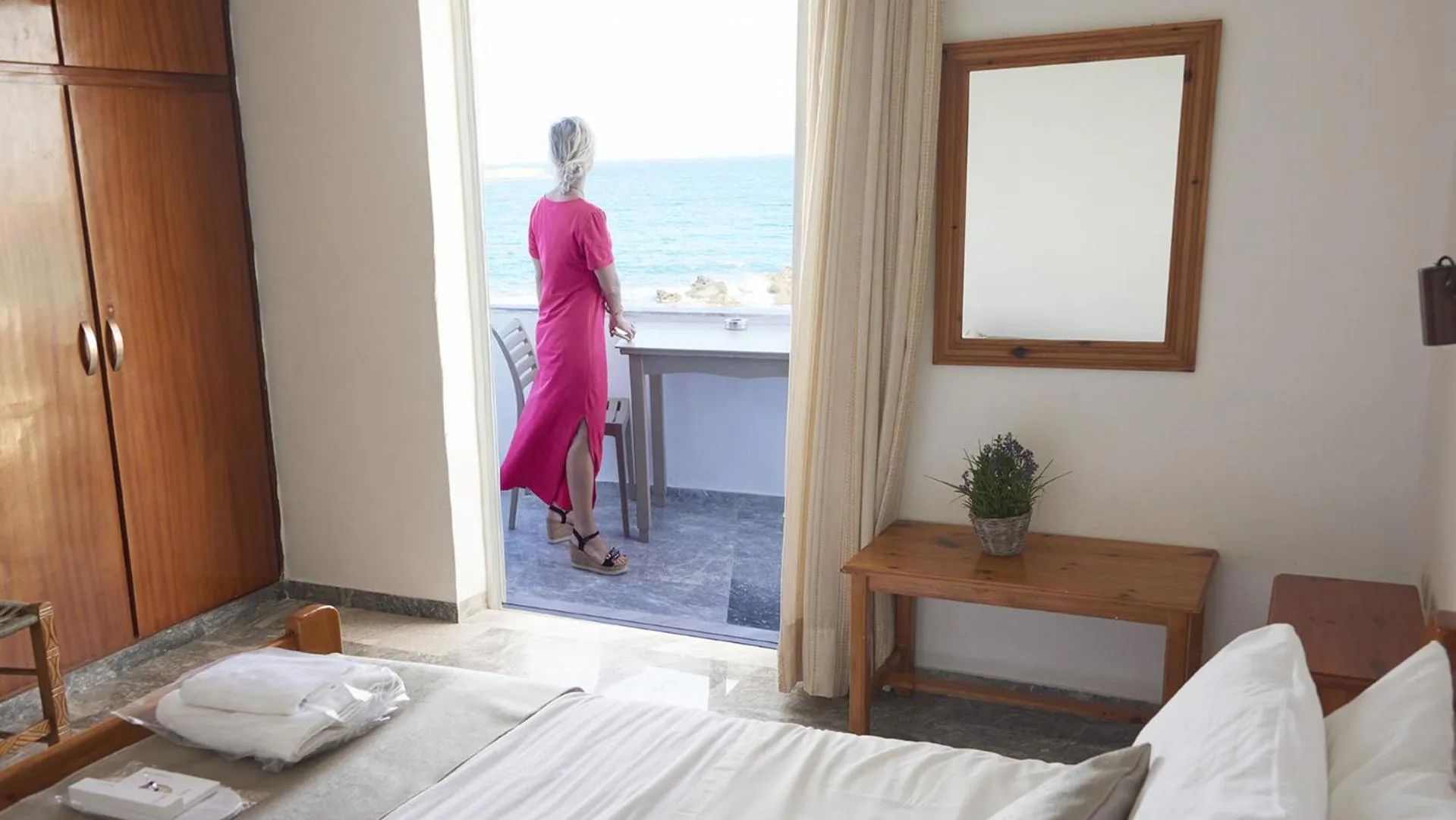 Photo of the whole room, Bed in Klinakis Beach Hotel