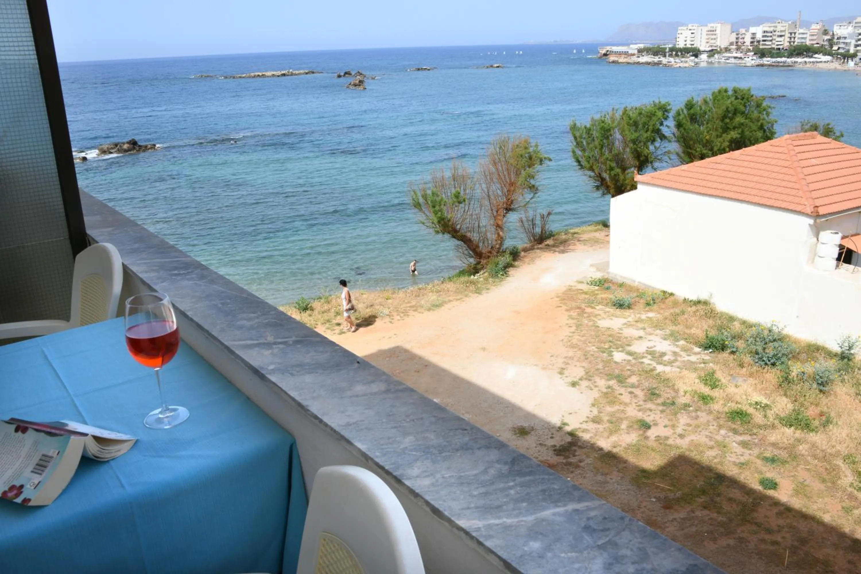 Balcony/Terrace in Klinakis Beach Hotel
